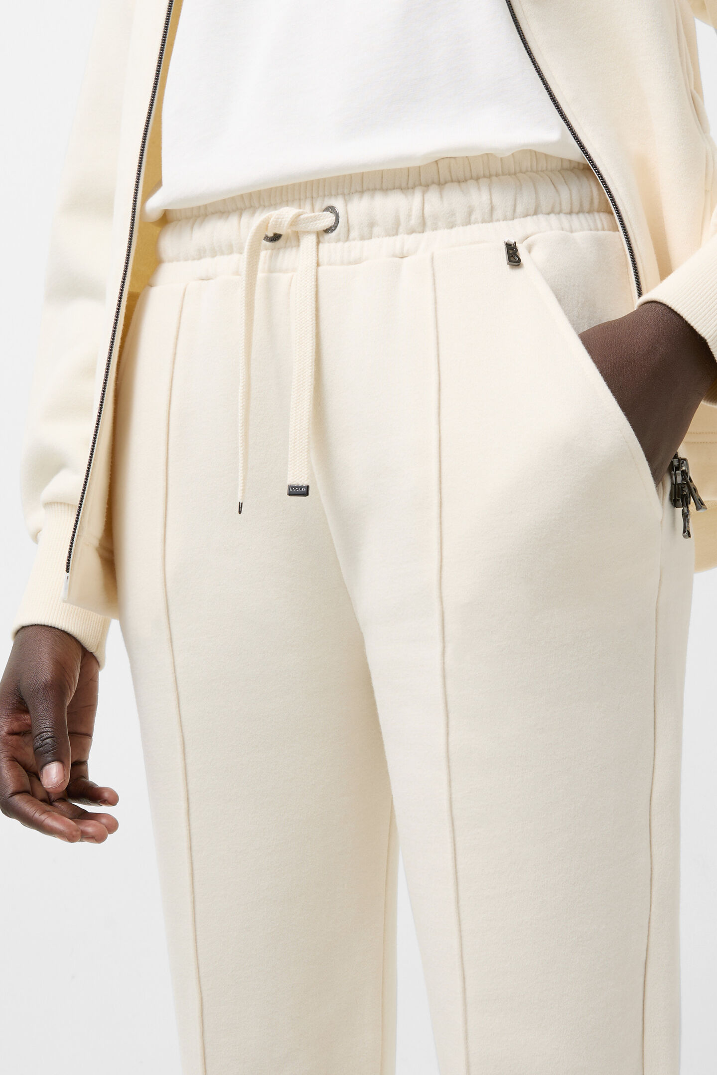 Pantalon molletonné Carey Crème