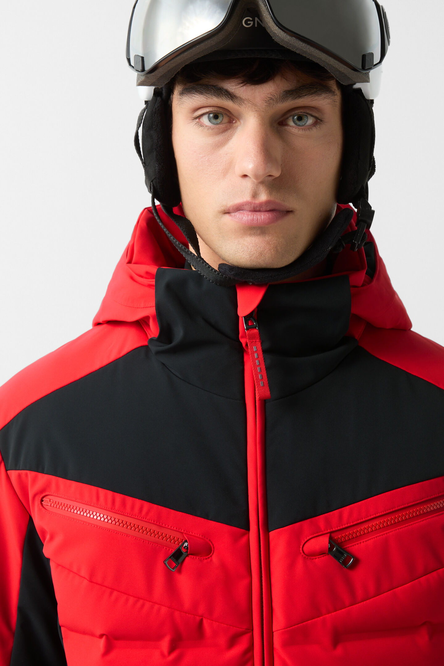 Feliks down ski jacket Red/black