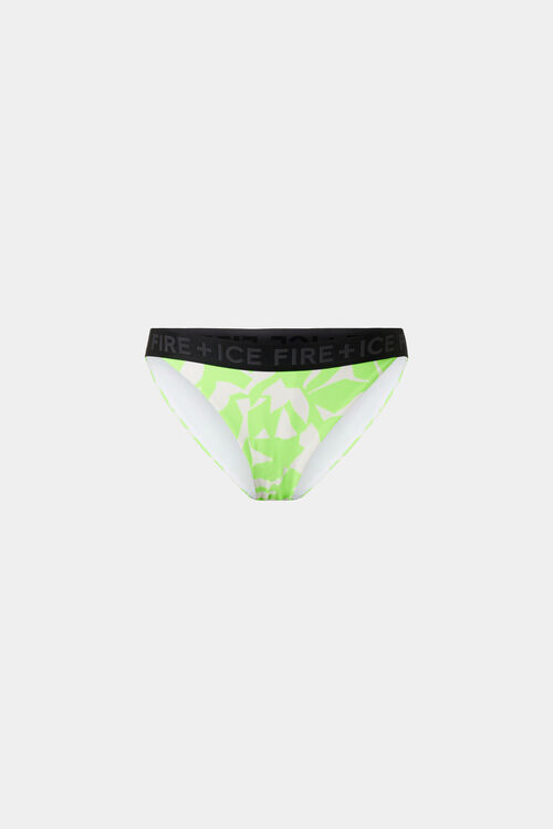 Bikinihose Judit Neongrün/Weiß