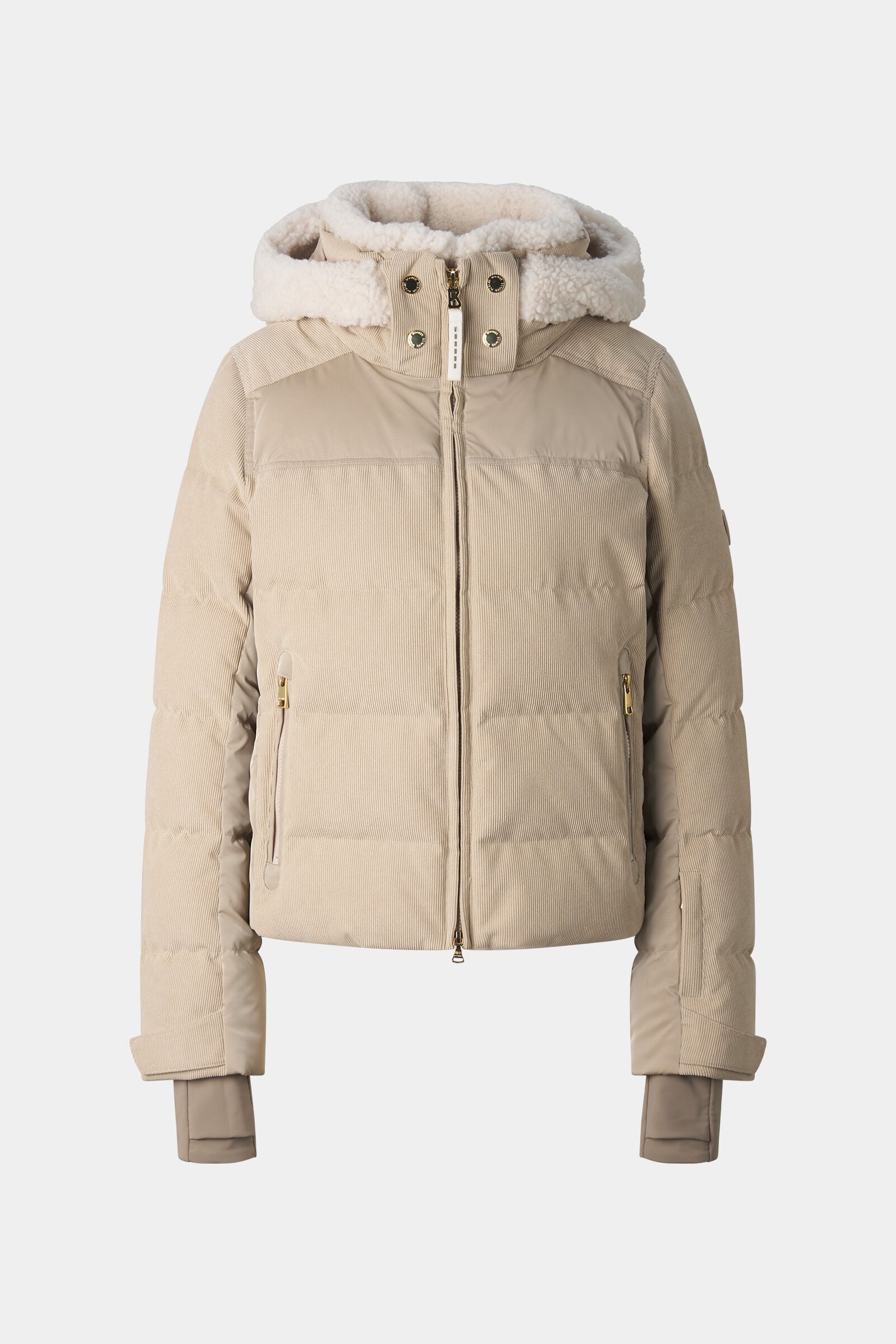 Cord-Ski-Daunenjacke Minu Camel