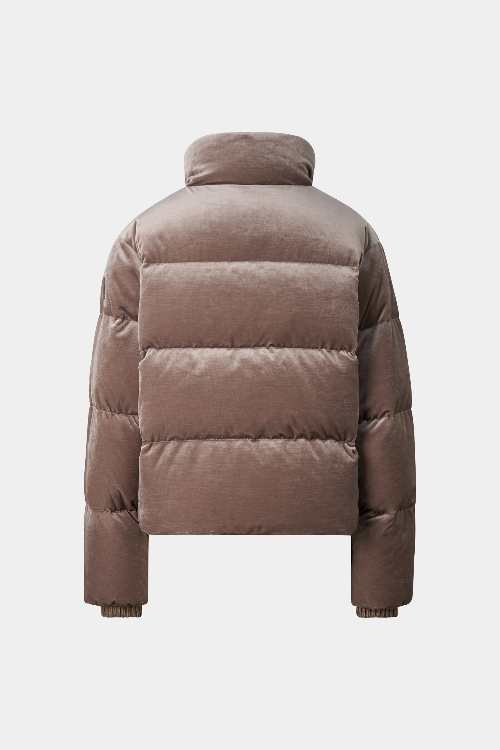Oliva Velvet Down Jacket Dark brown