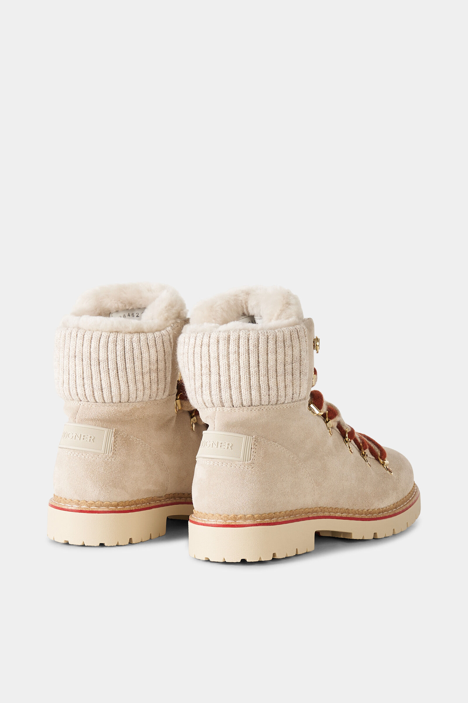 Andermatt lace-up boots with spikes Beige