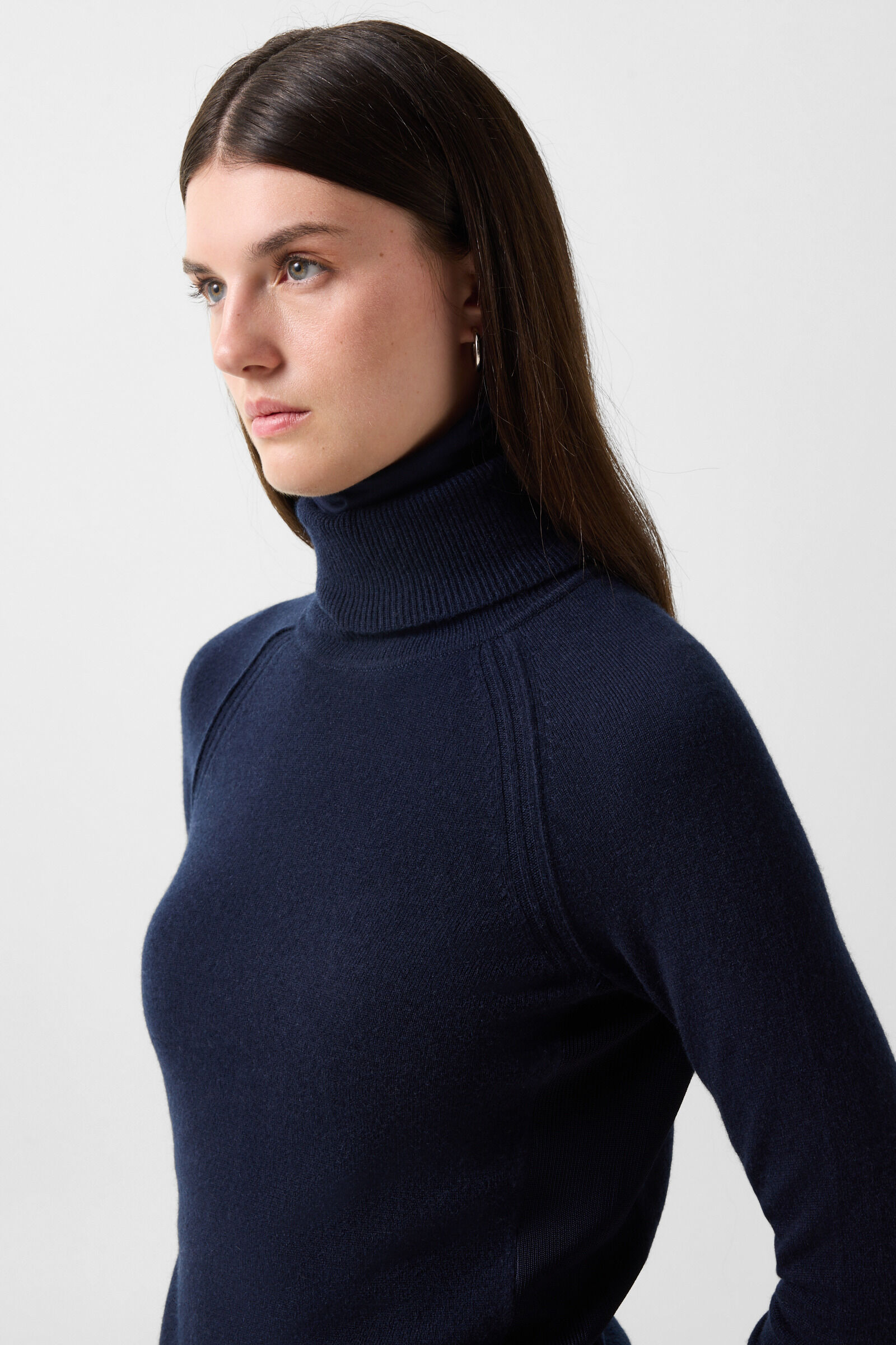 Schurwoll-Kaschmir-Pullover Vaiana Navy
