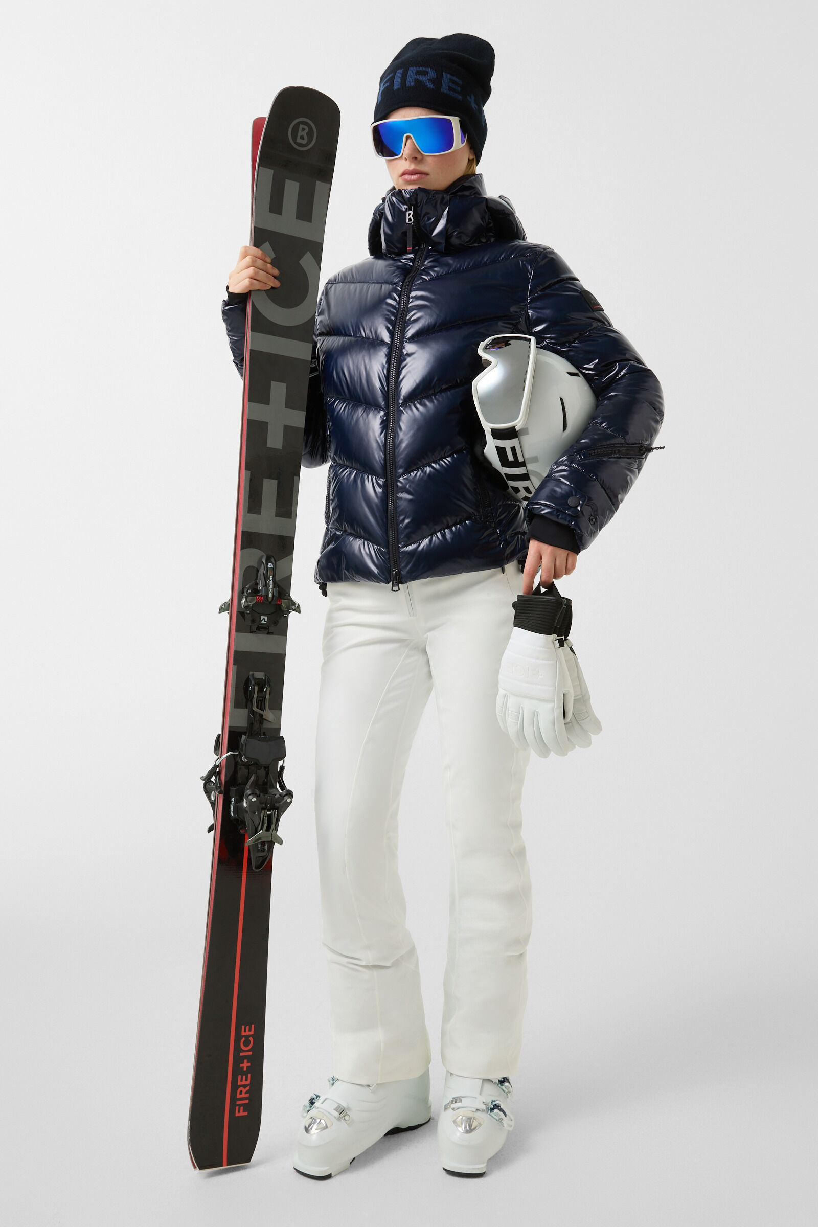 Saelly quilted jacket Navy blue