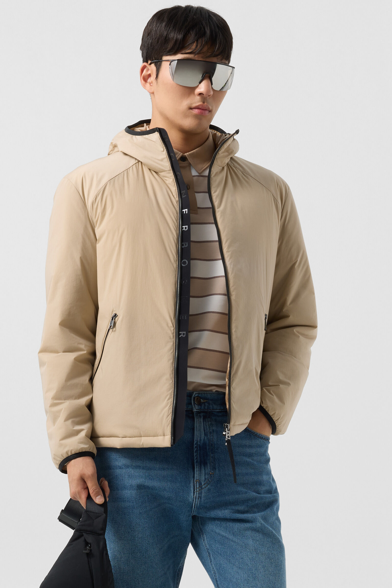 Clio lightweight down jacket Beige