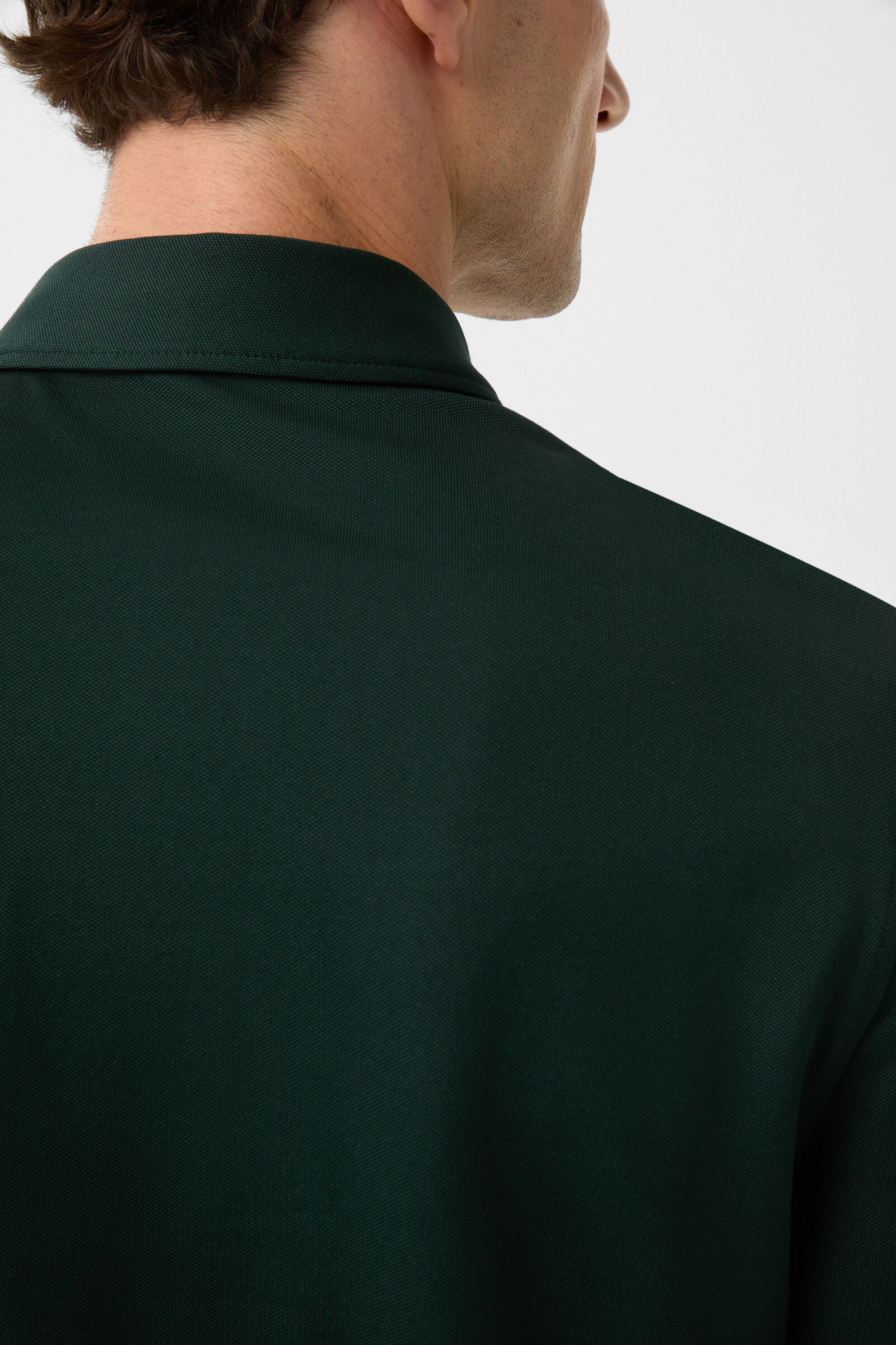 Timon polo long-sleeved top Dark green