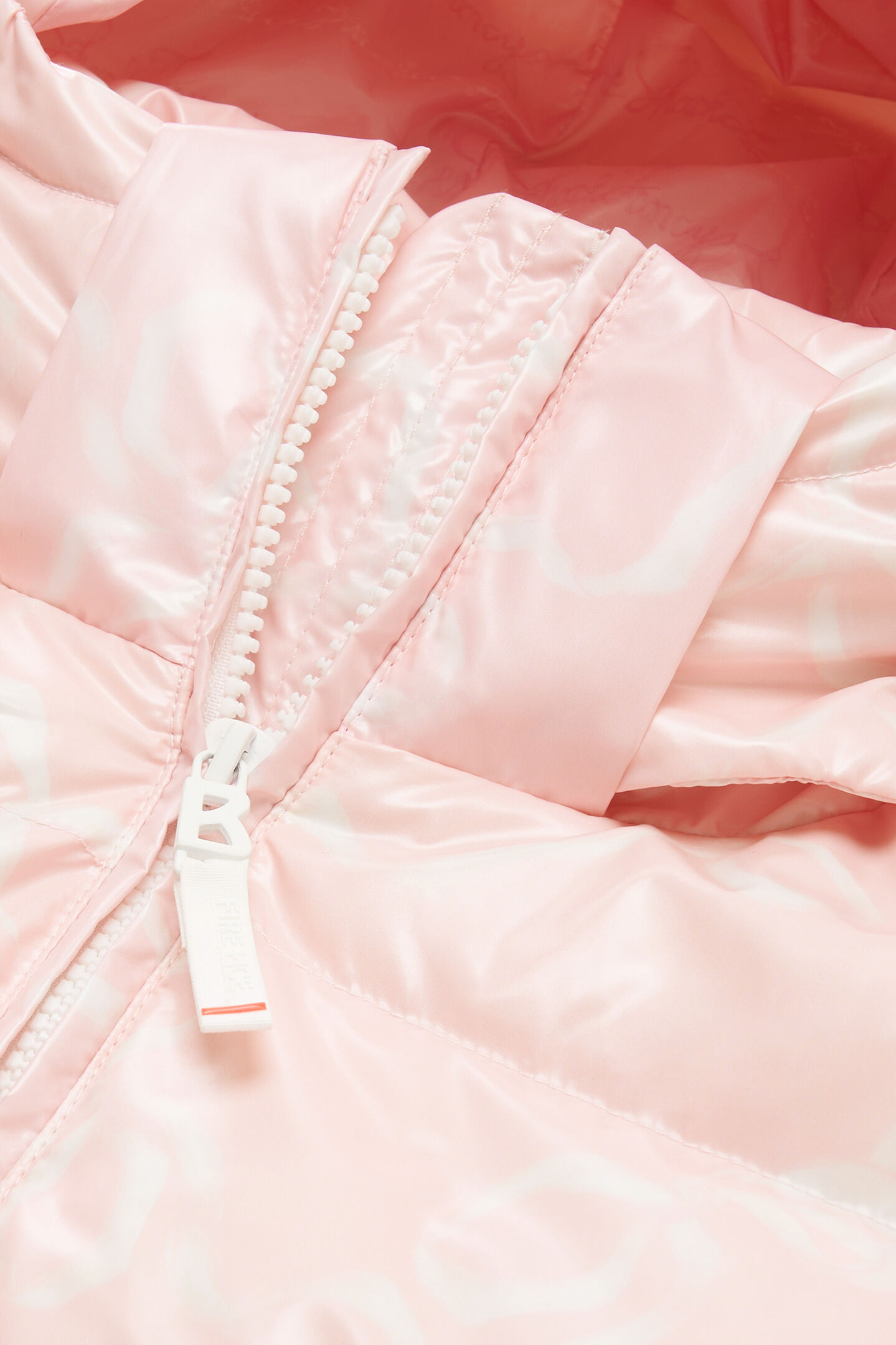 Kids down ski jacket Anna Pink/Off-White