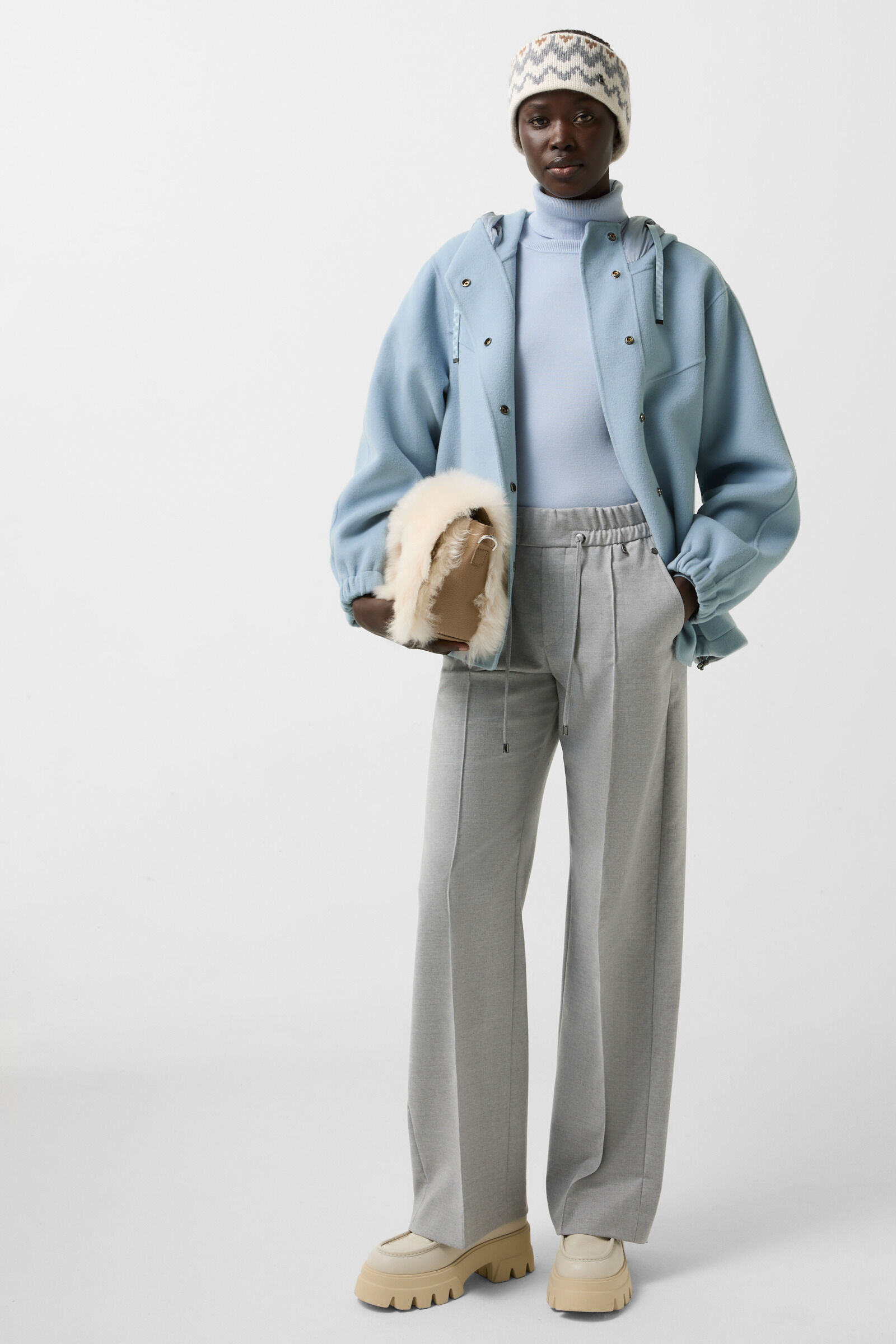 Doubleface jacket Mariet Light blue