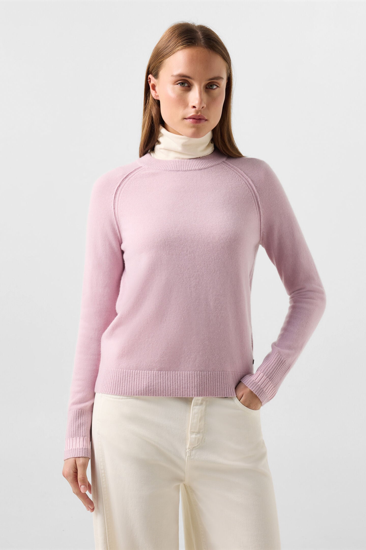 Vanessa pure new wool and cashmere jumper Ros&eacute;