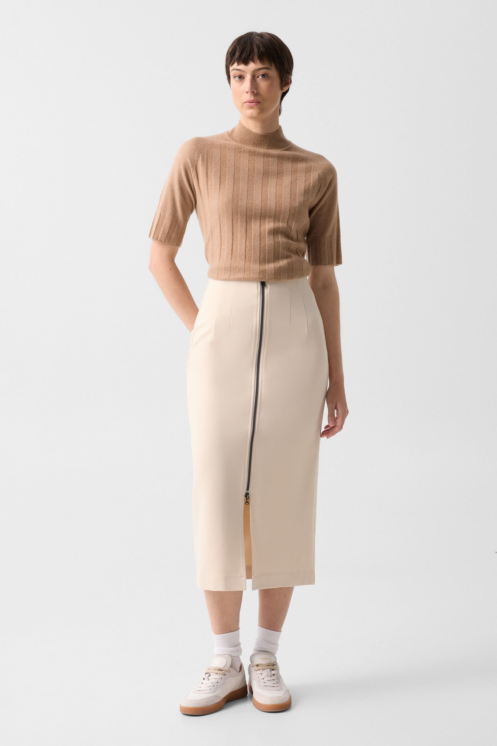 Lea sweat skirt Cream