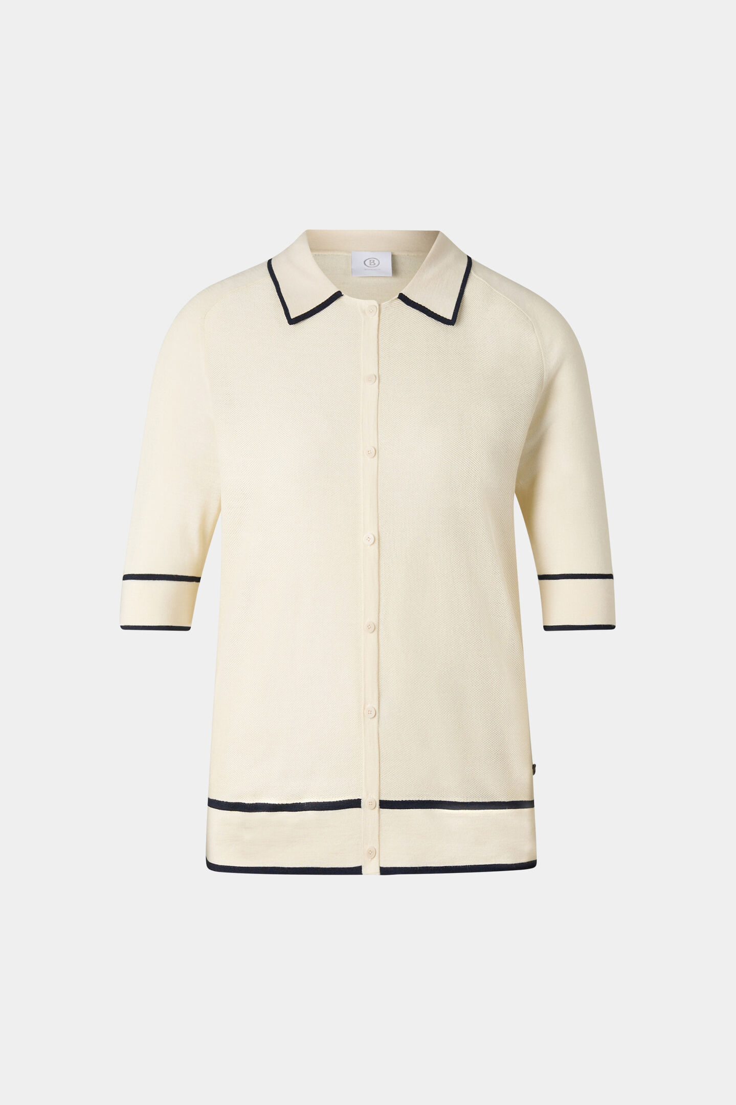 Peaches silk knit jacket Cream