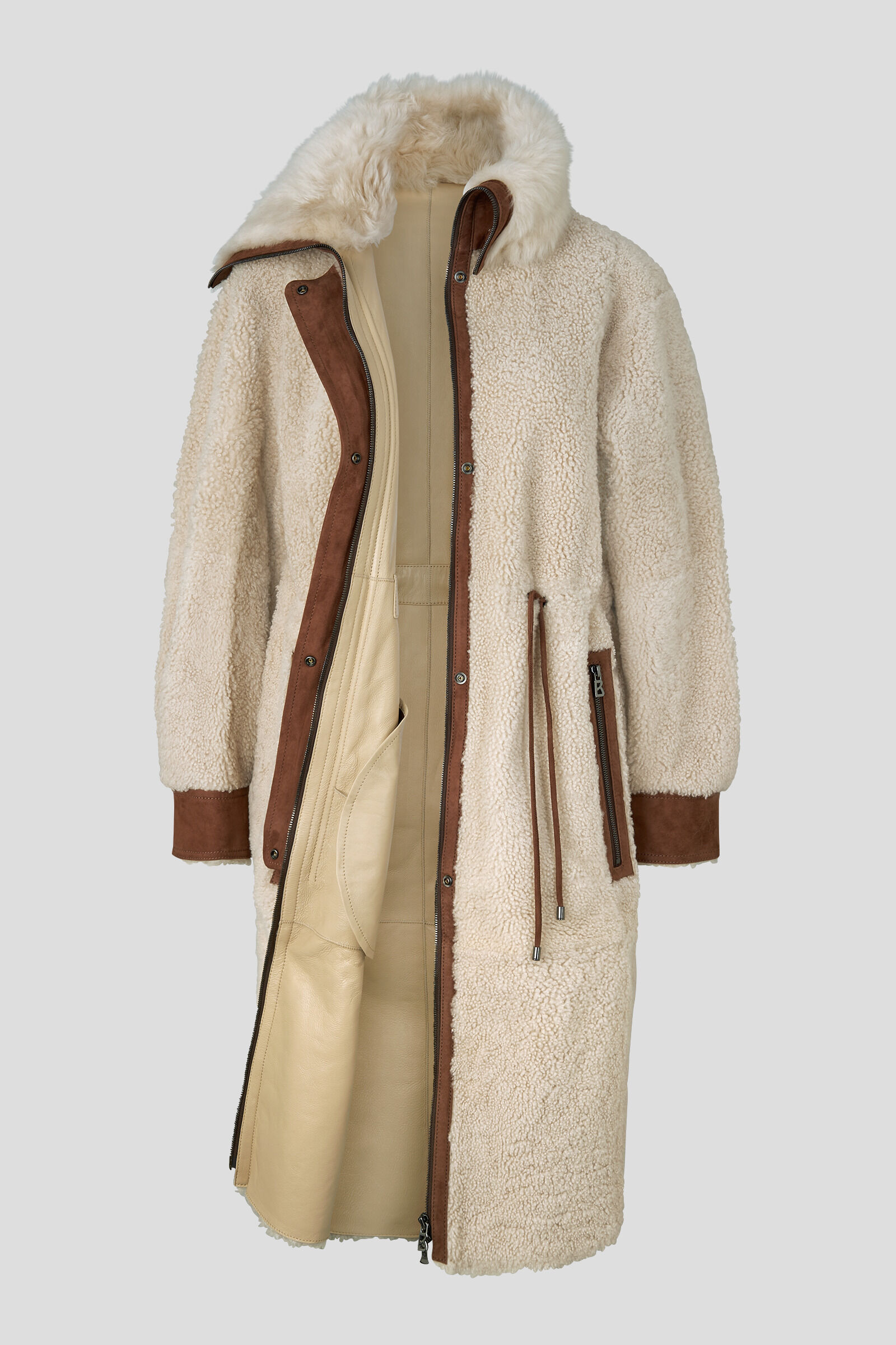 bogner shearling coat