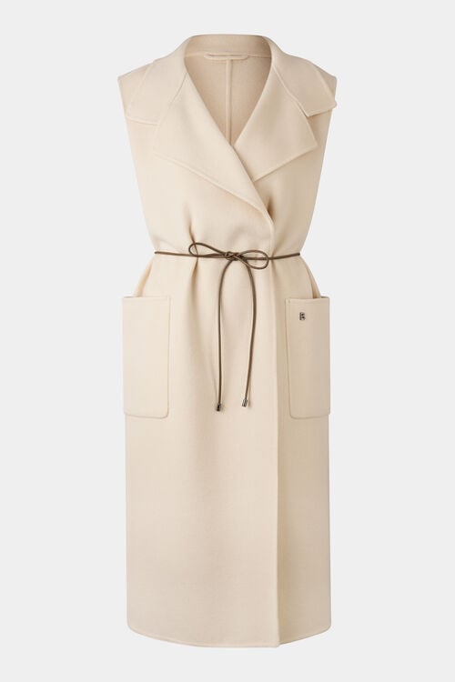 Double-face wool waistcoat Megan Cream