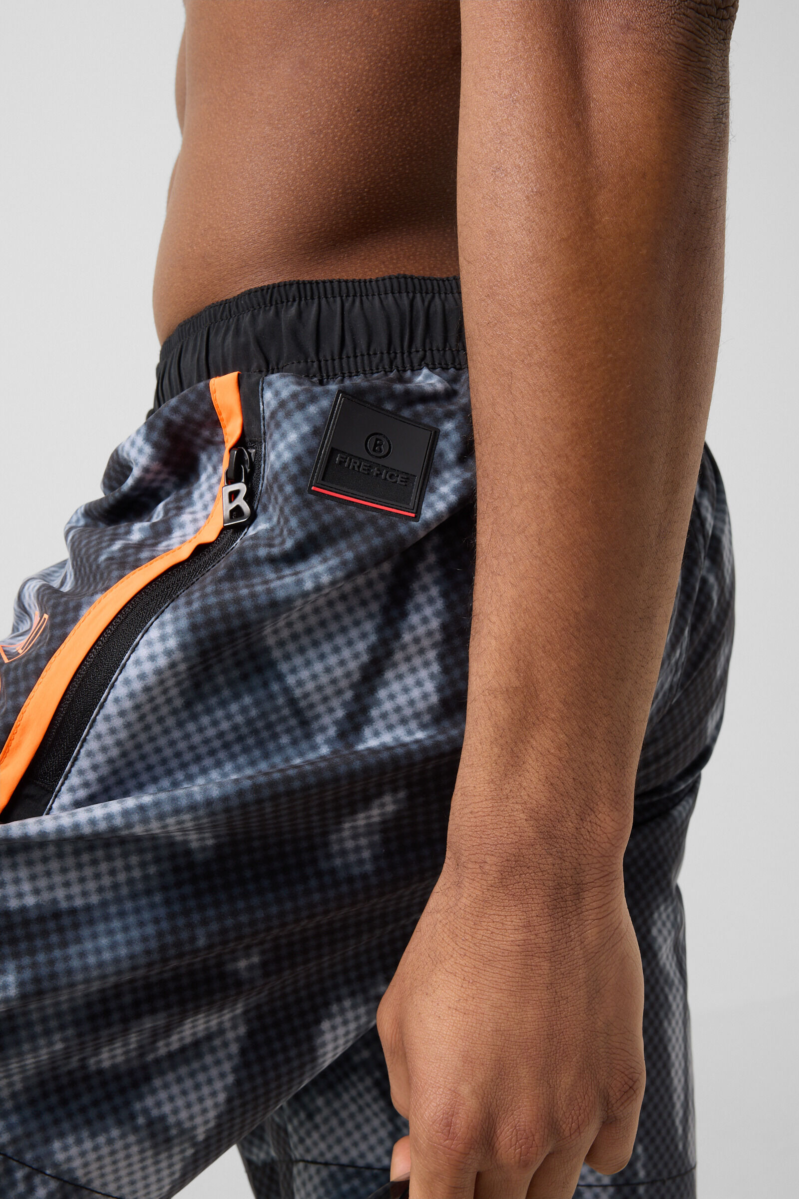 Sorin swim trunks Black/grey/orange