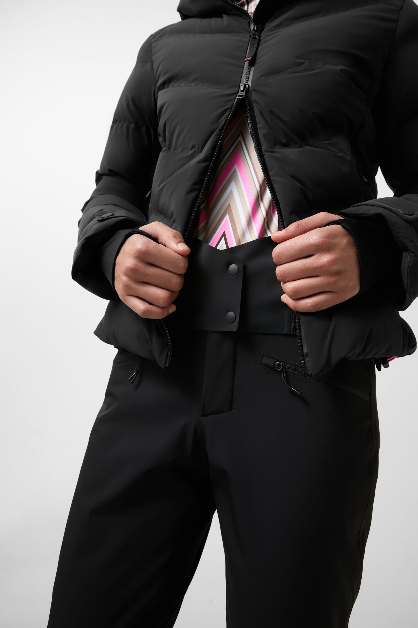 Tech-Sael quilted jacket Black
