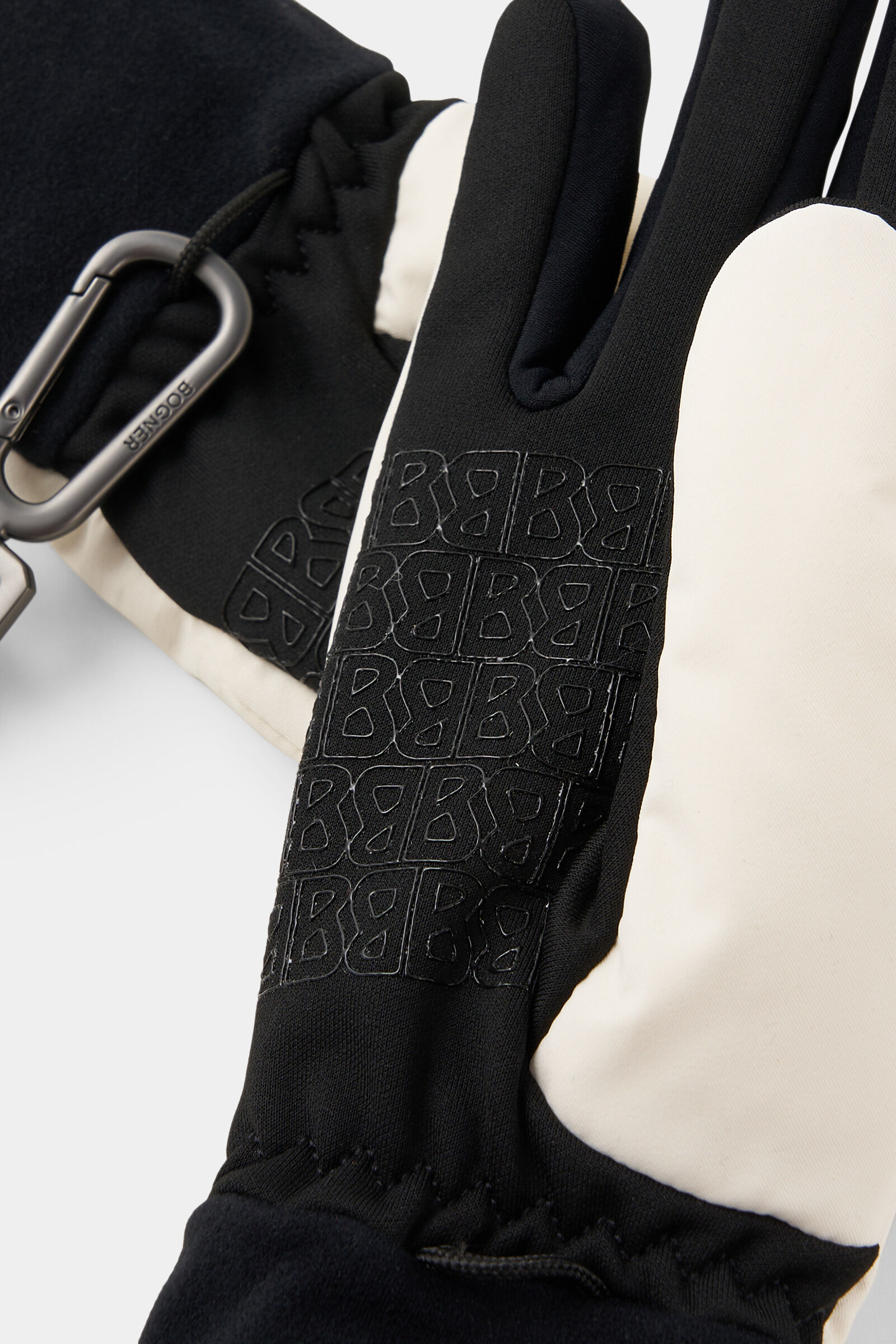 Cozy gloves Off-white/black