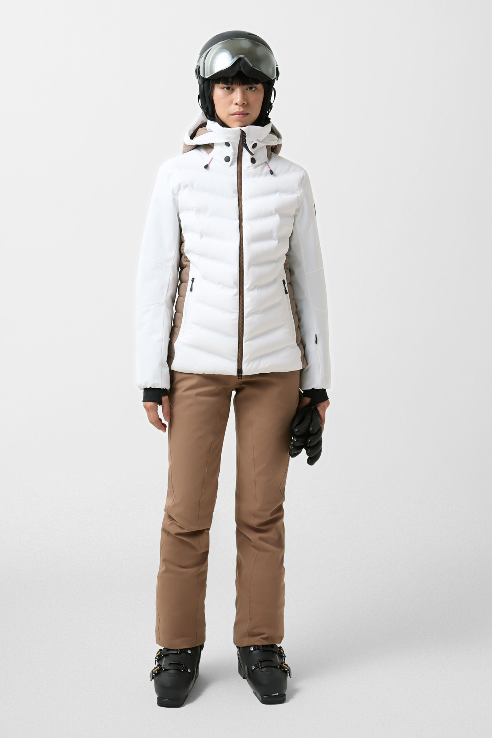 Janka ski jacket White/brown