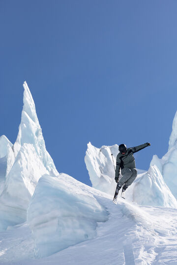 Ski-Daunenjacke Minho Oliv-Grün/Schwarz Ski-Daunenjacke Minho Oliv-Grün/Schwarz