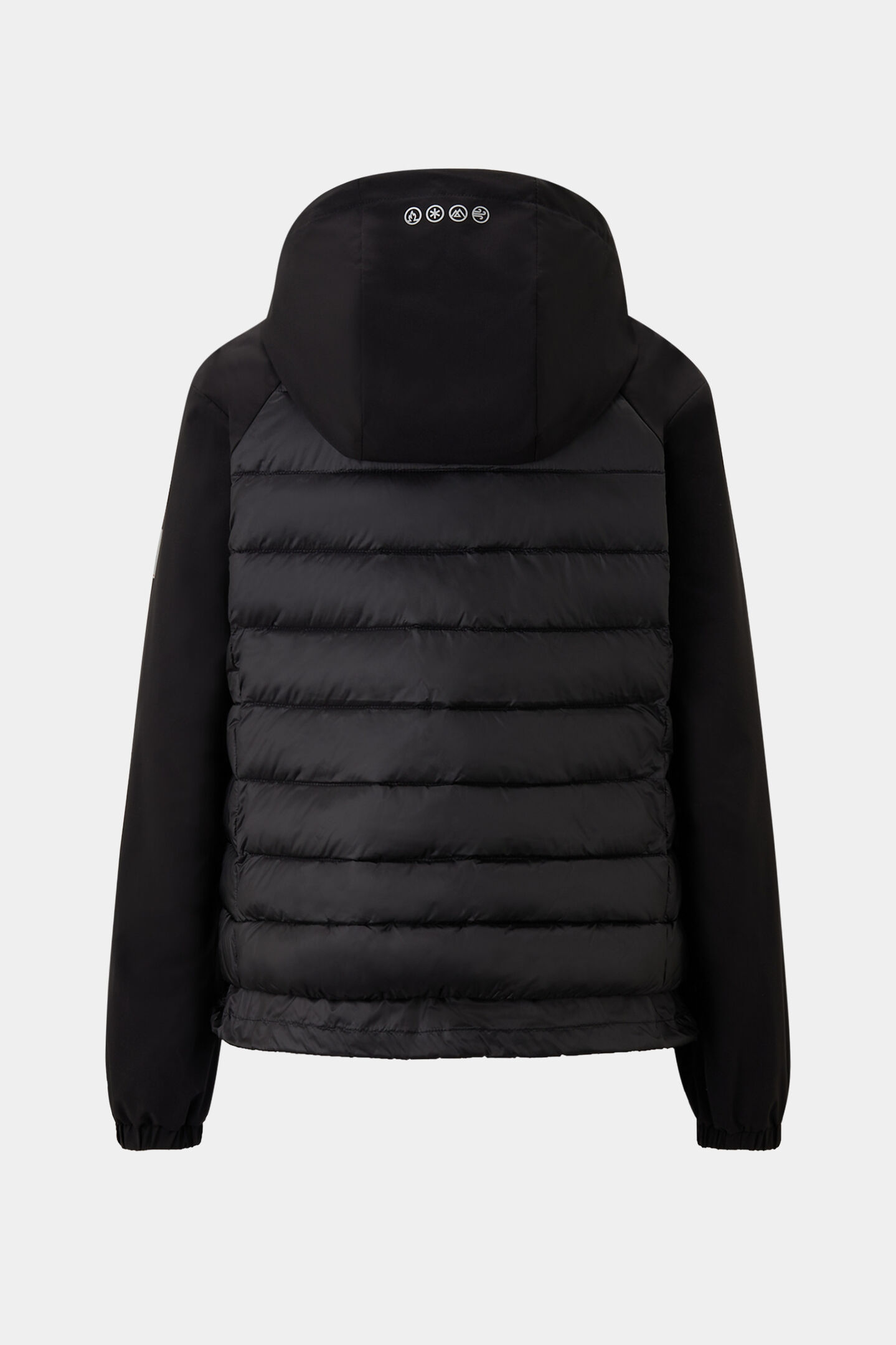 Magan hybrid quilted jacket Black
