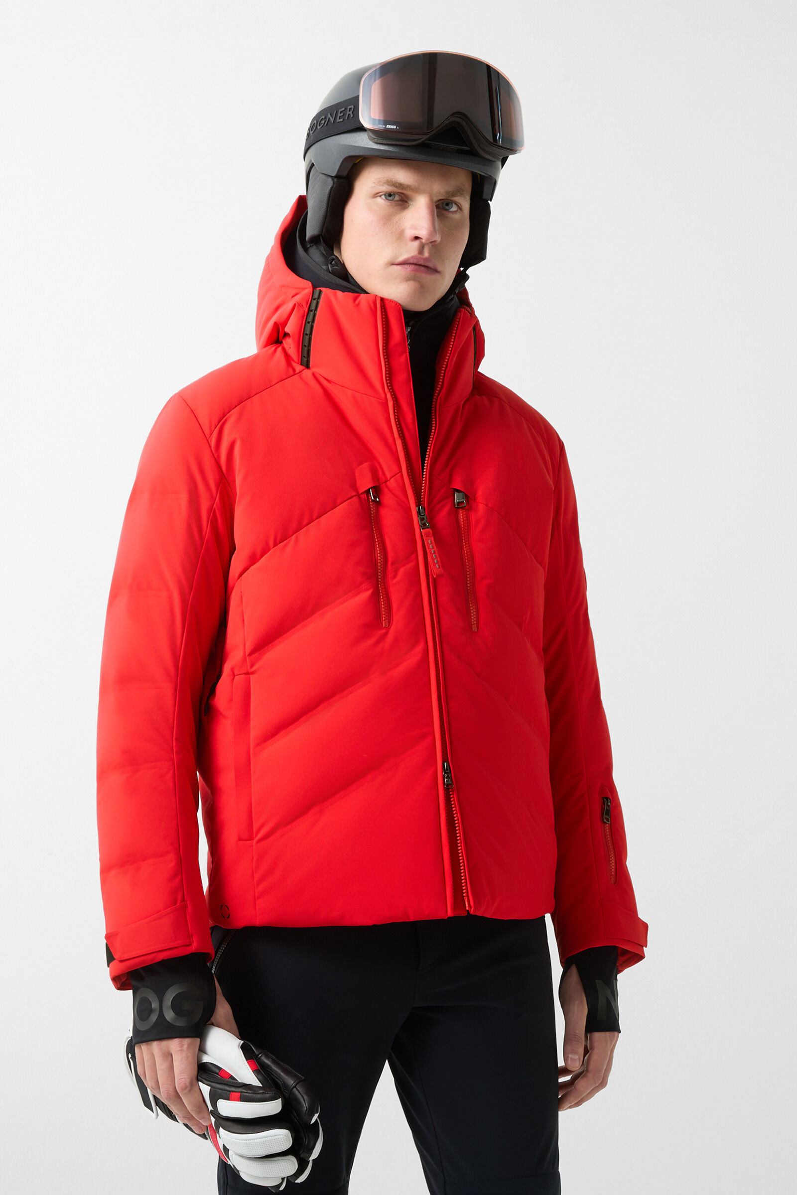 Jervis down ski jacket Red