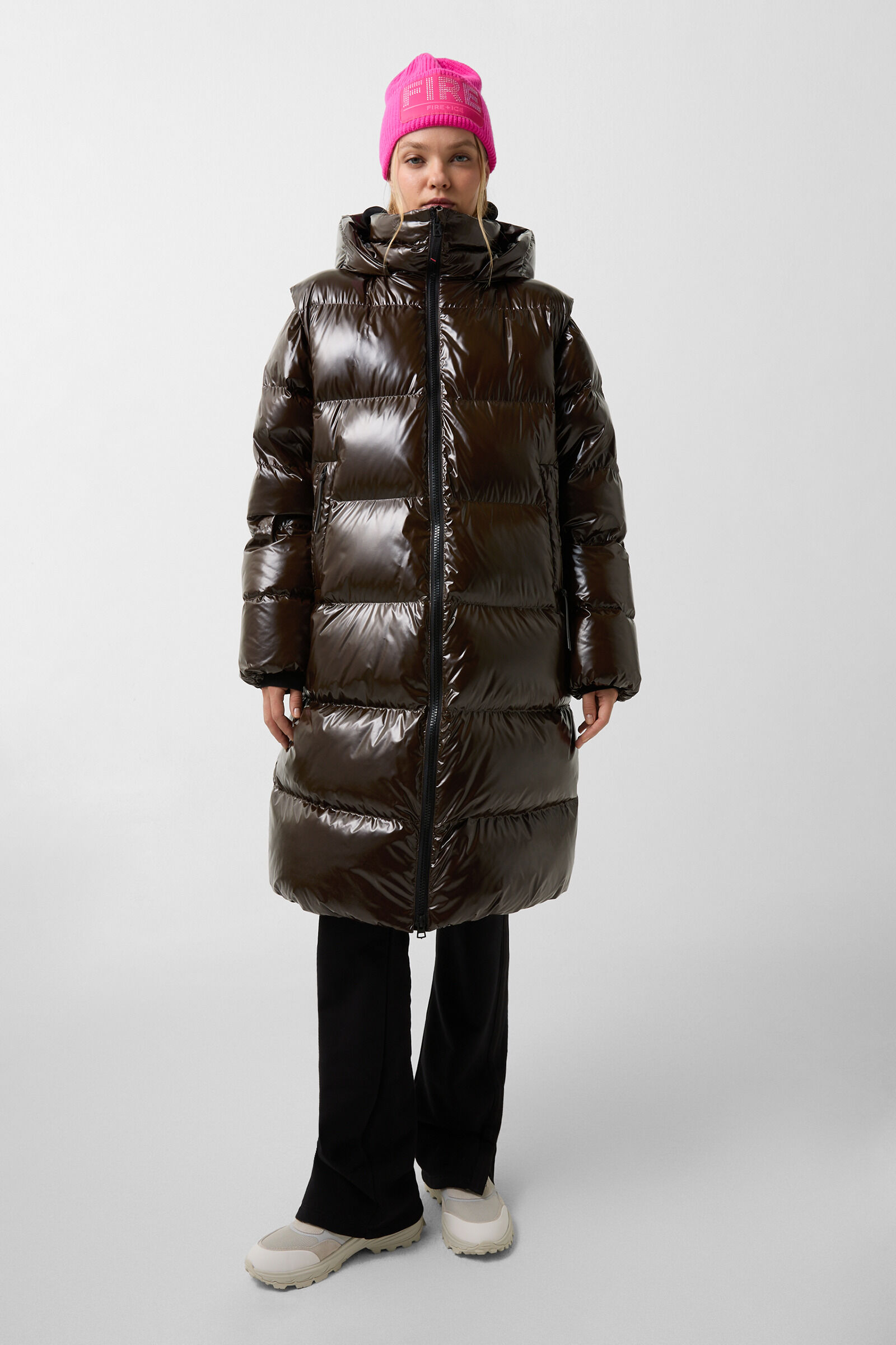 2-in1 down coat Asta Chocolate