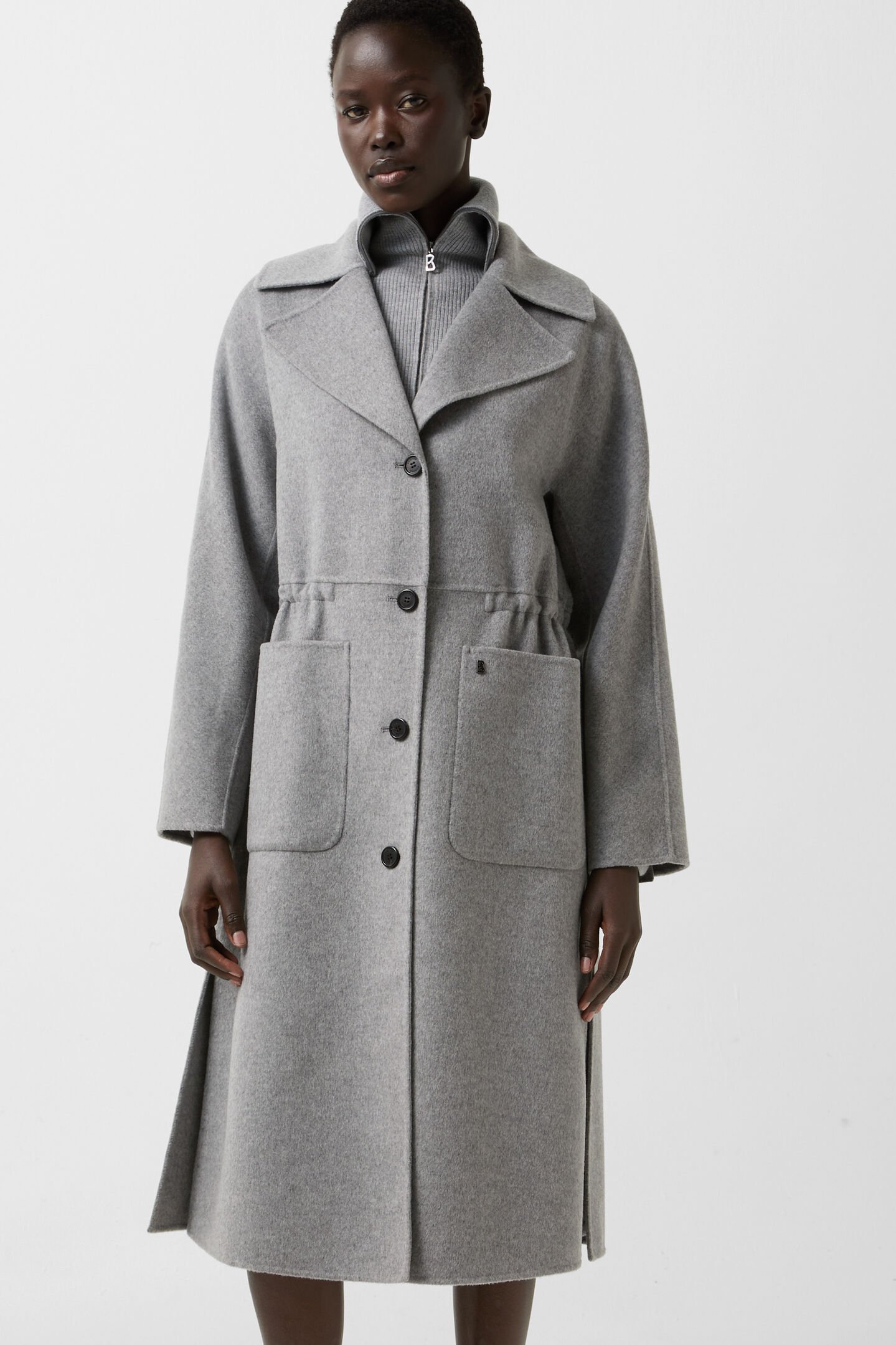 Imani wool coat Gray