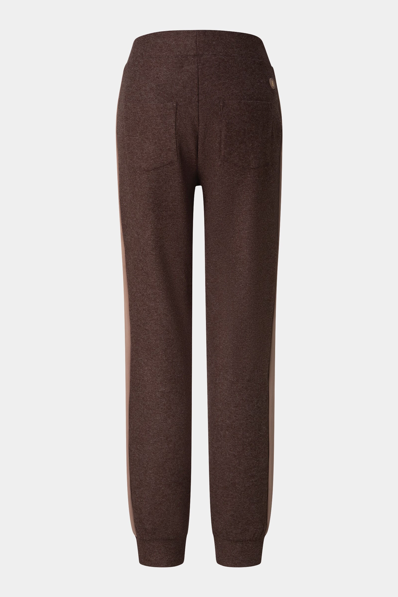 Pantalon en flanelle Katalin Marron fonc&eacute;