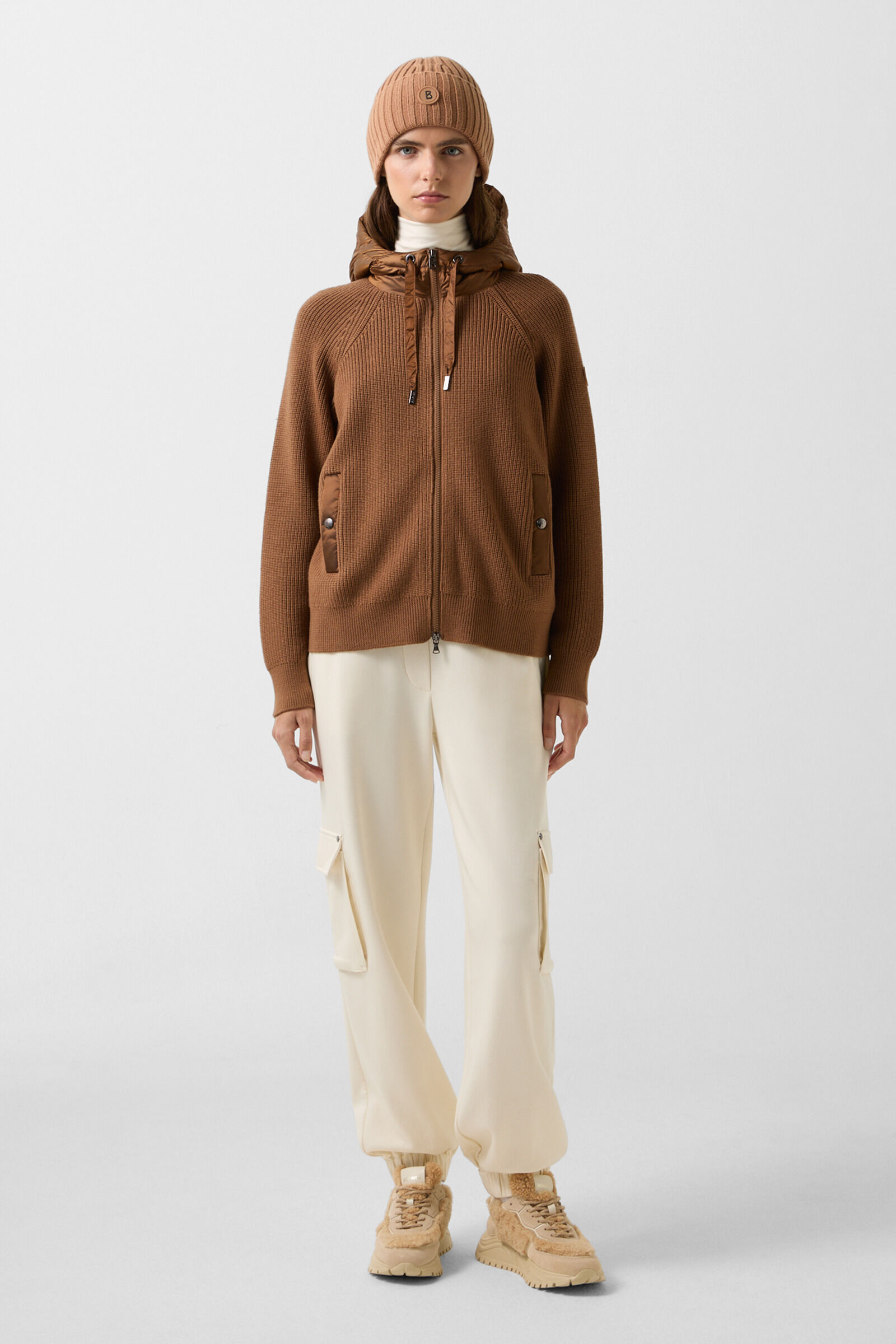 Pamy hybrid knit jacket Hazel