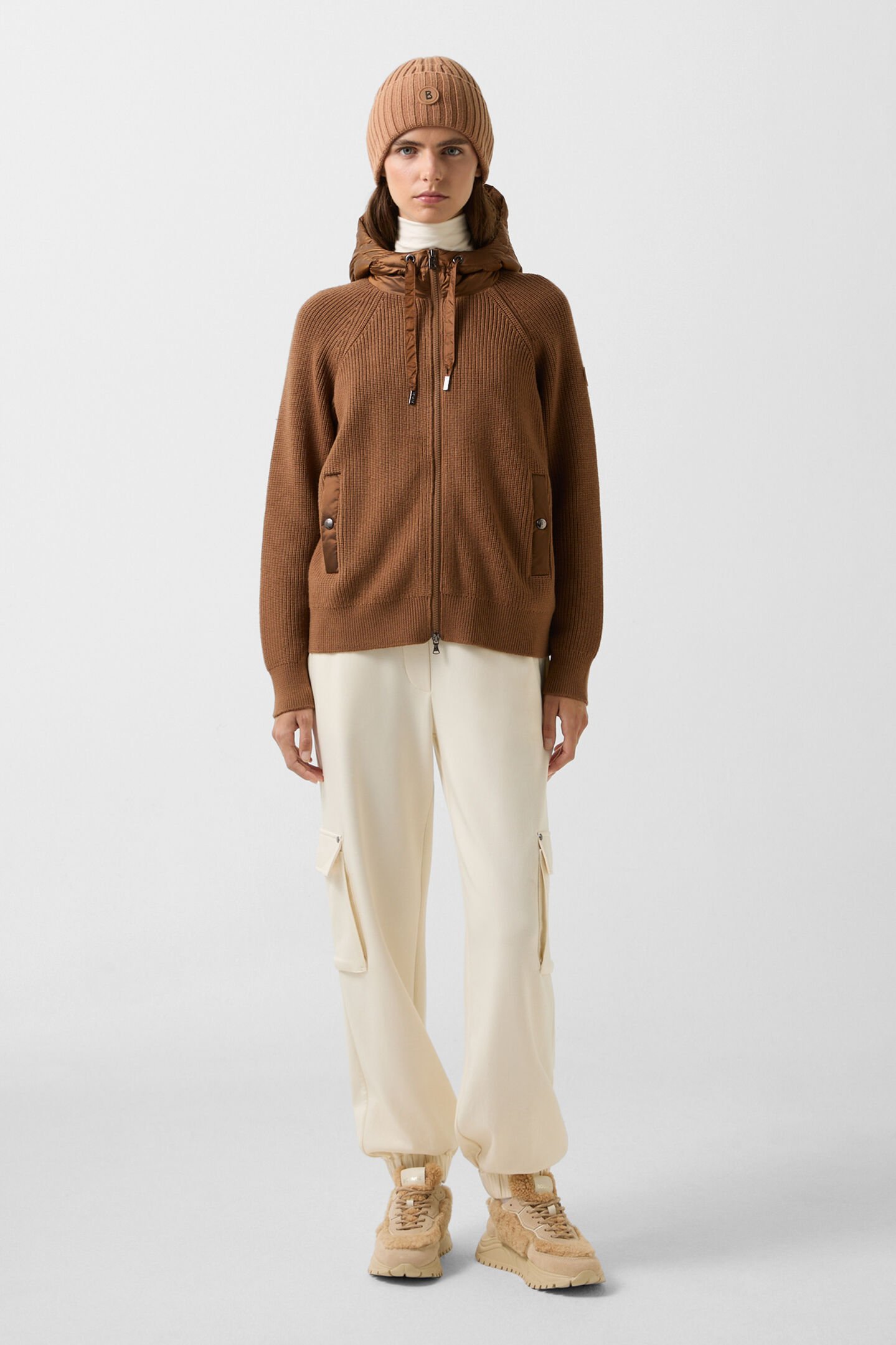 Pamy hybrid knit jacket Hazel