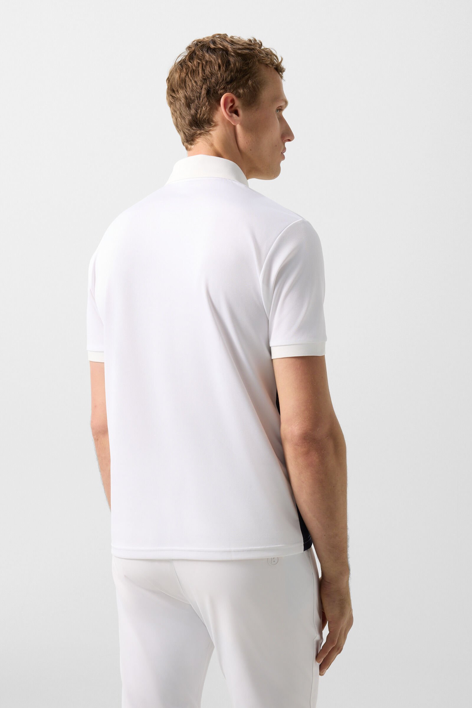 Funktions-Polo-Shirt Cuno Navy-Blau/Wei&szlig;