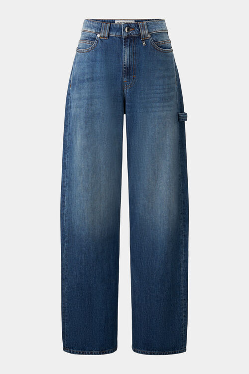 Wide Fit Jeans Dyna Washed Blue Denim