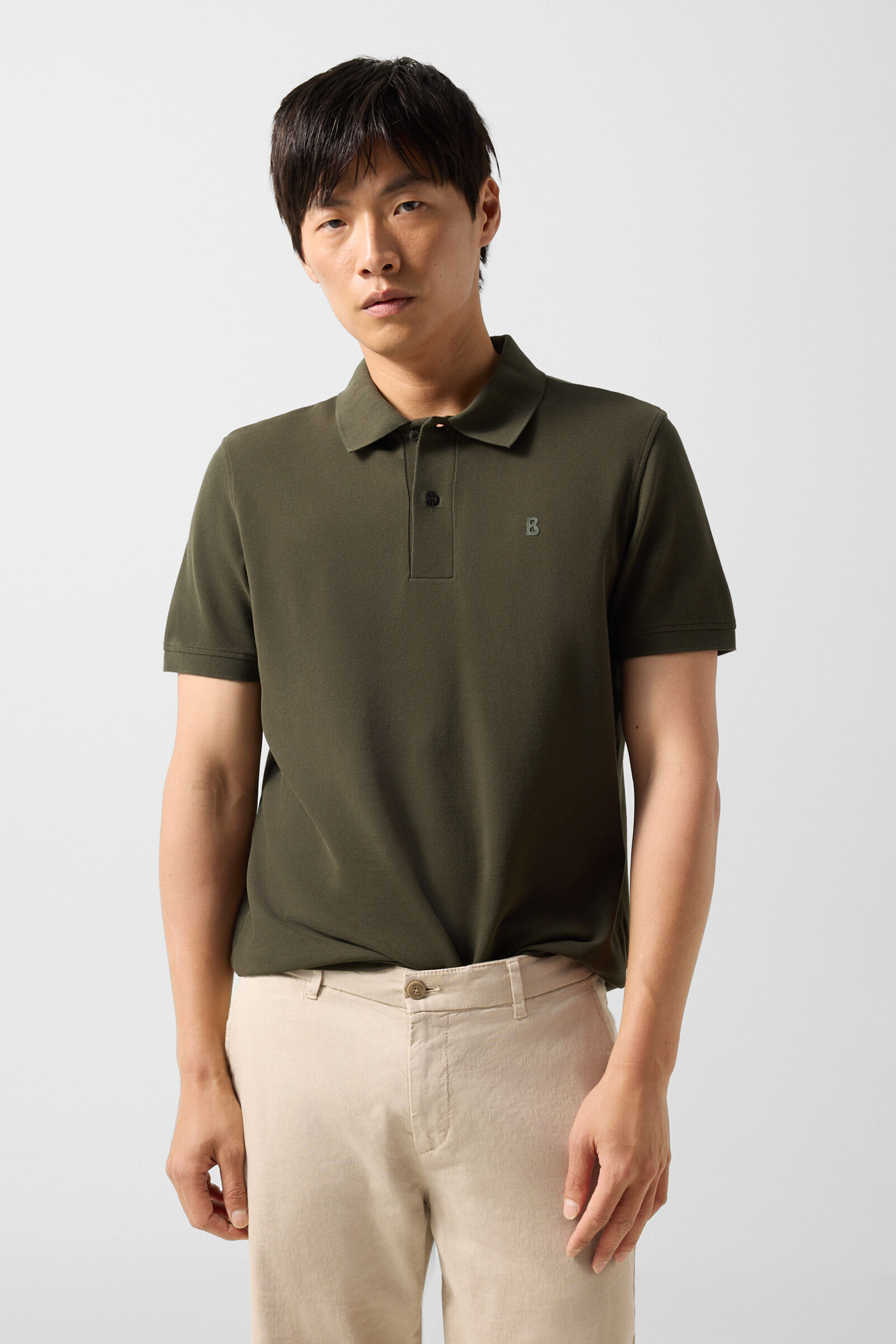 Fion polo shirt Olive green
