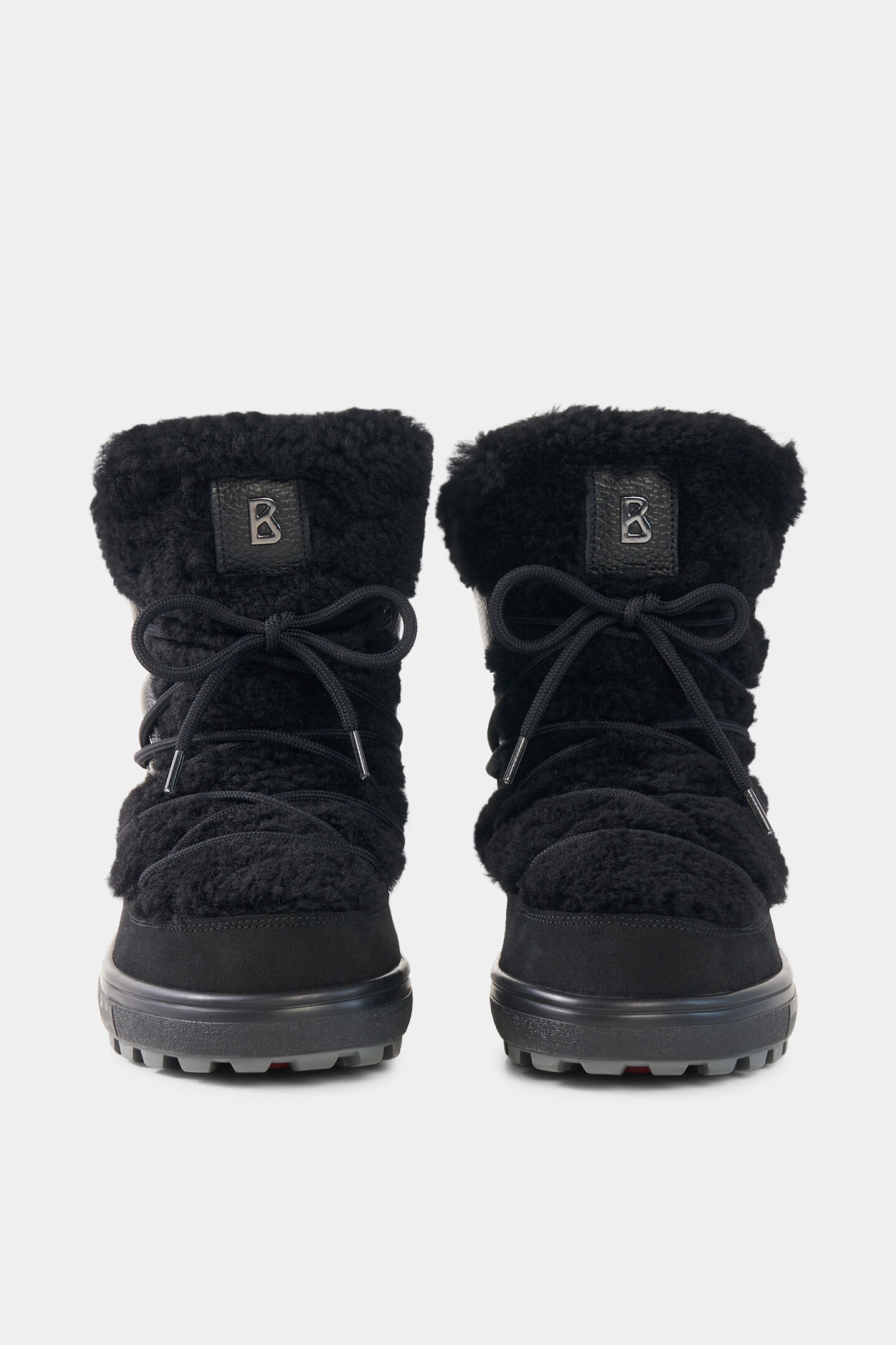 Snow Boots Chamonix mit Spikes Schwarz