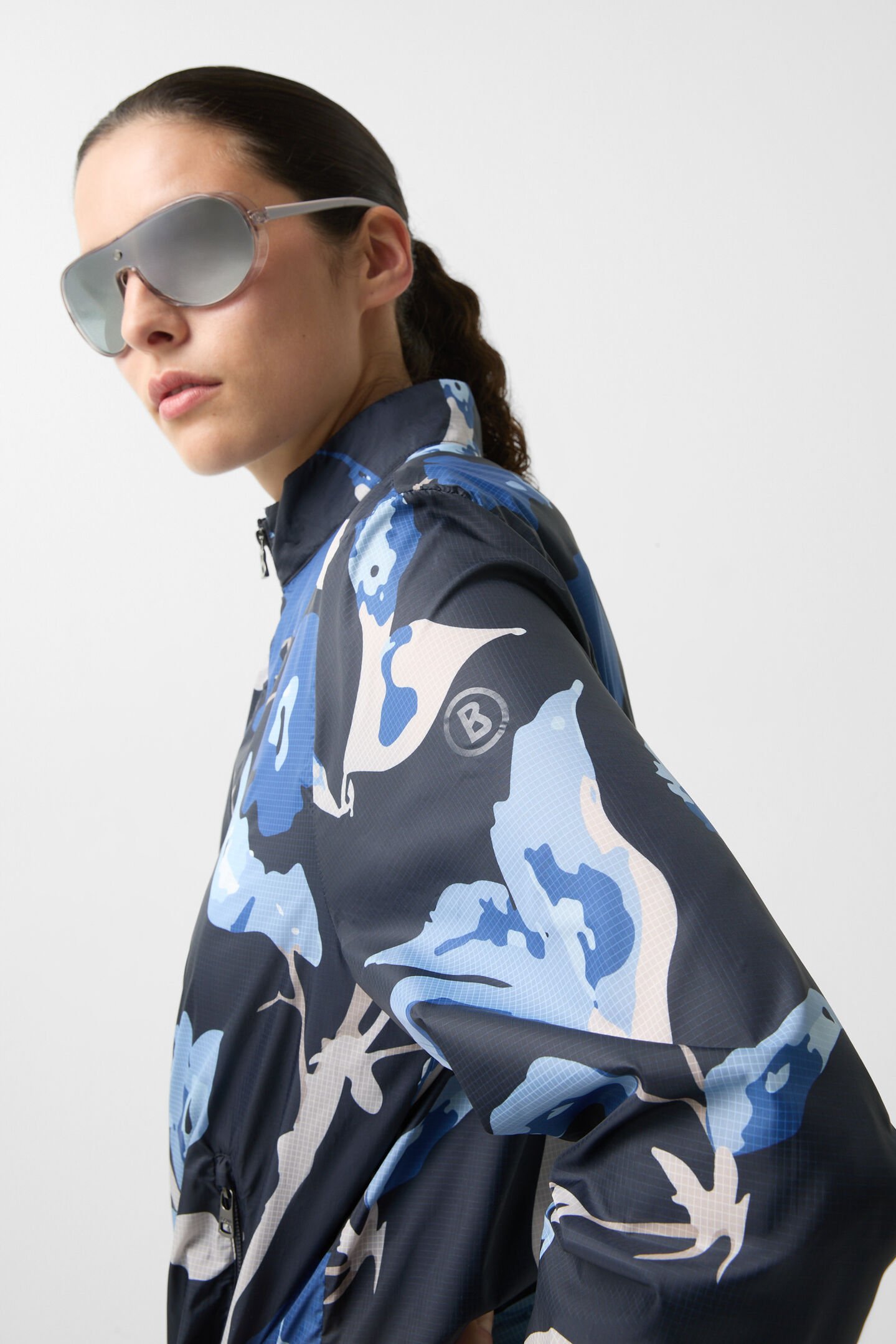 Windbreaker-Jacke Sofie Navy-Blau/Hellblau
