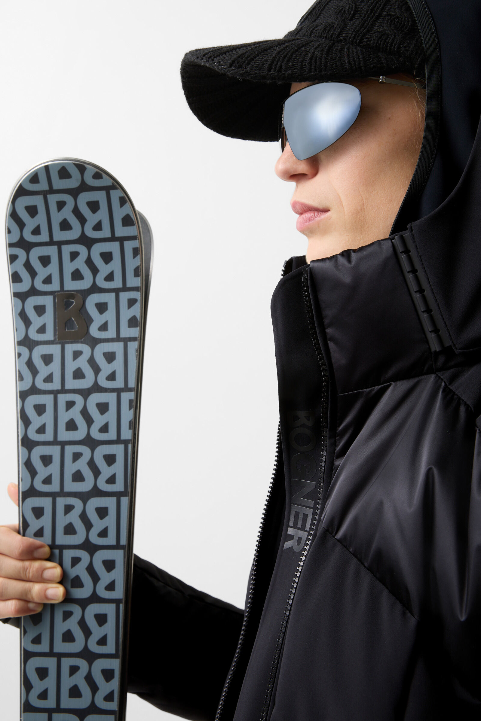 Delin down ski jacket Black