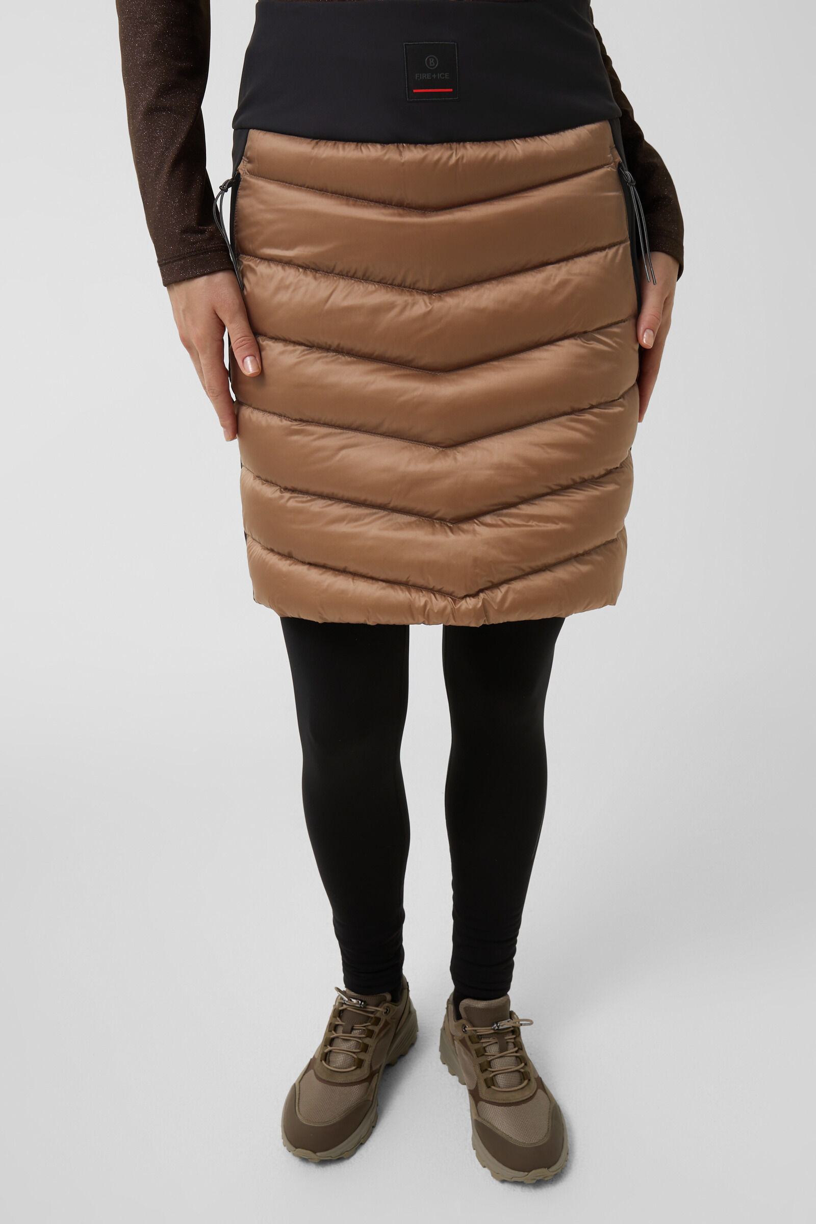 Marei down skirt Caramel/black