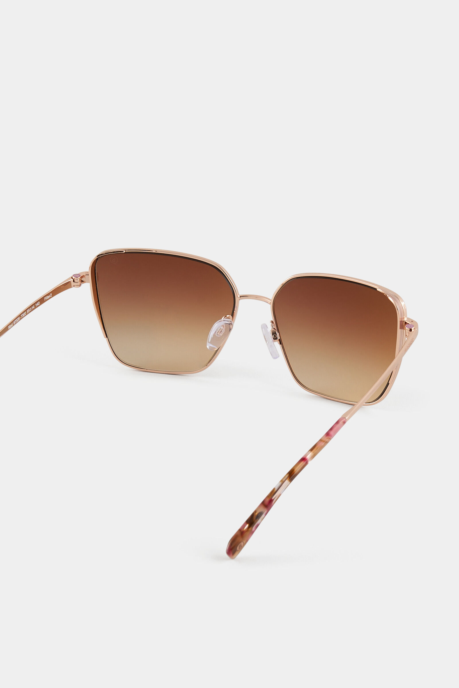 Sunglasses Are Brown/rose gold