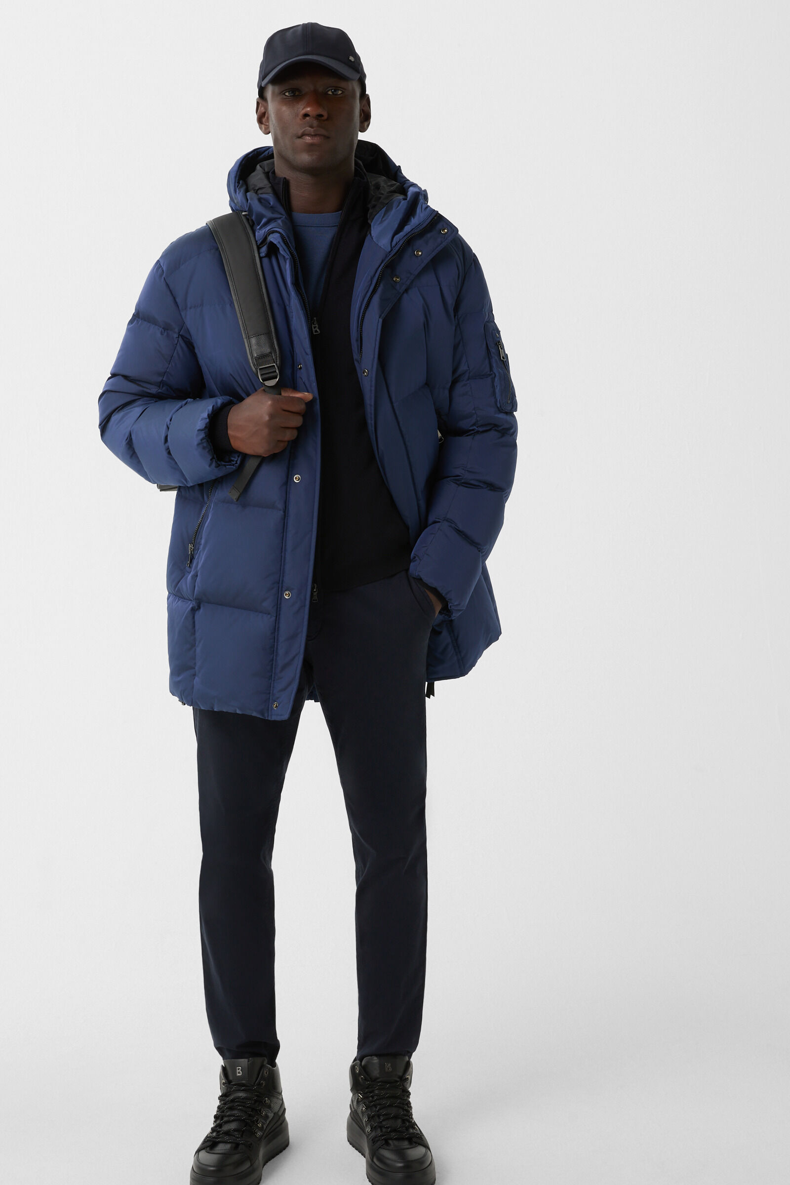 Jones down short coat Blue