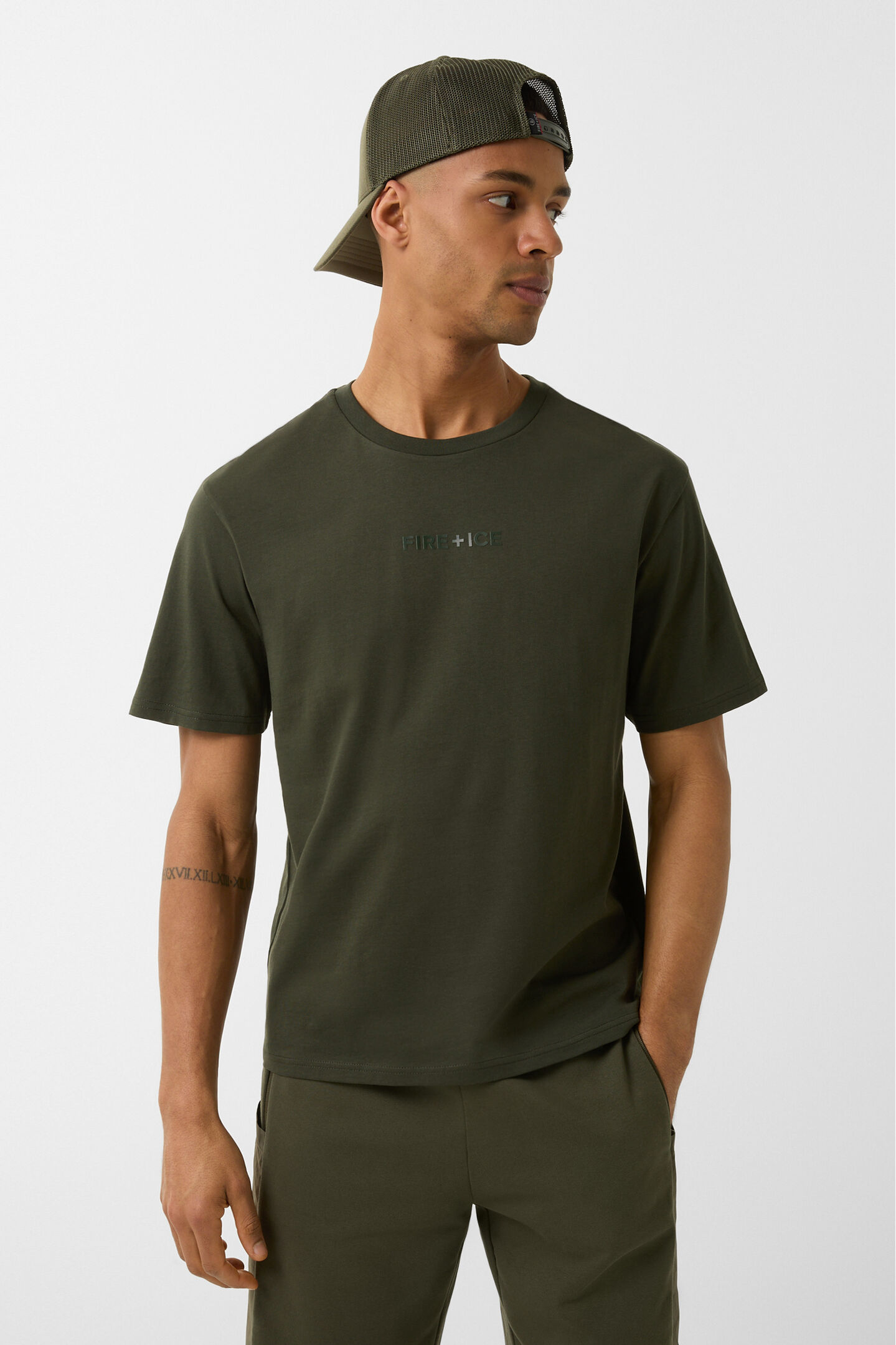 T-Shirt Mick Oliv-Grün