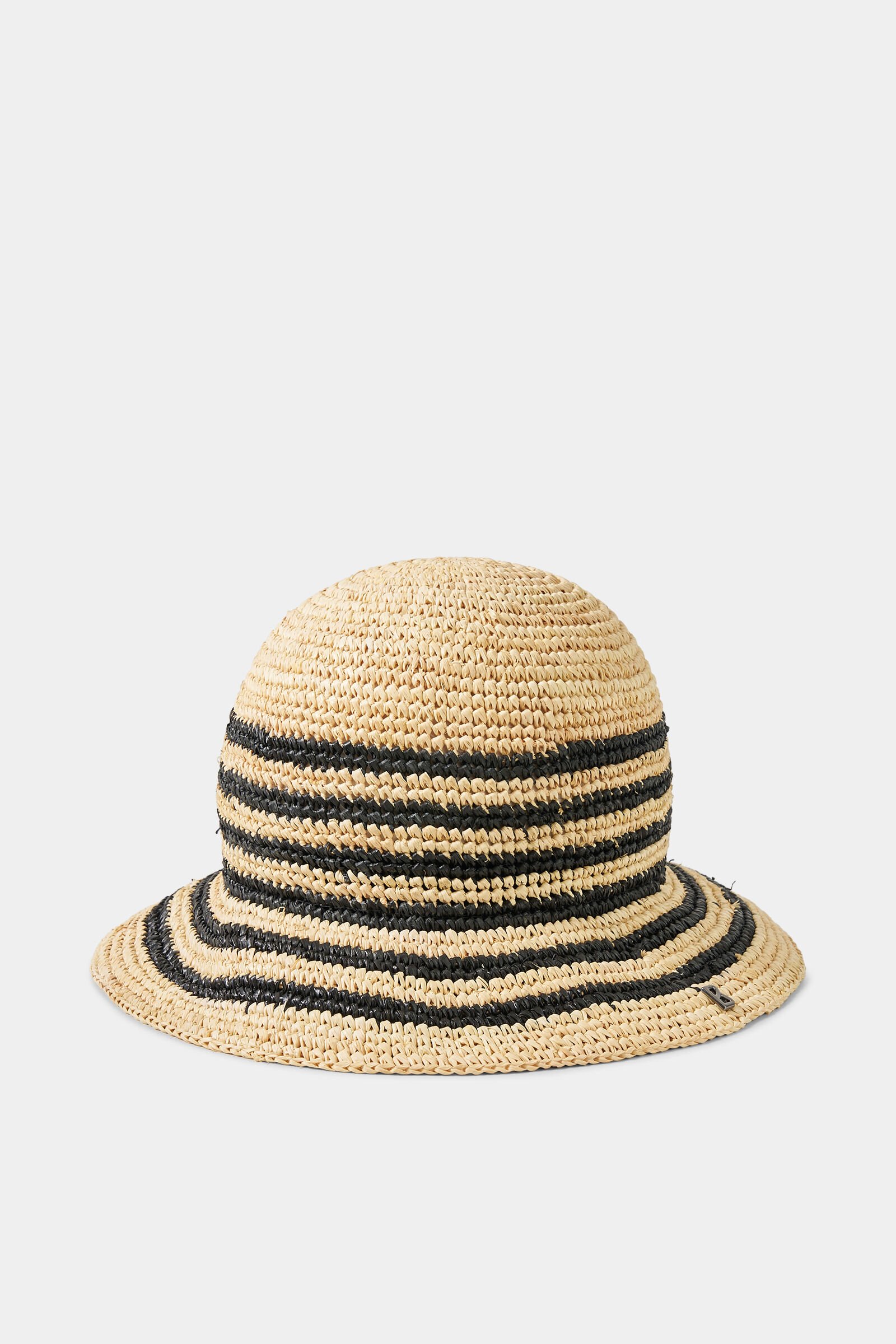 Strohhut Momo Beige/Schwarz