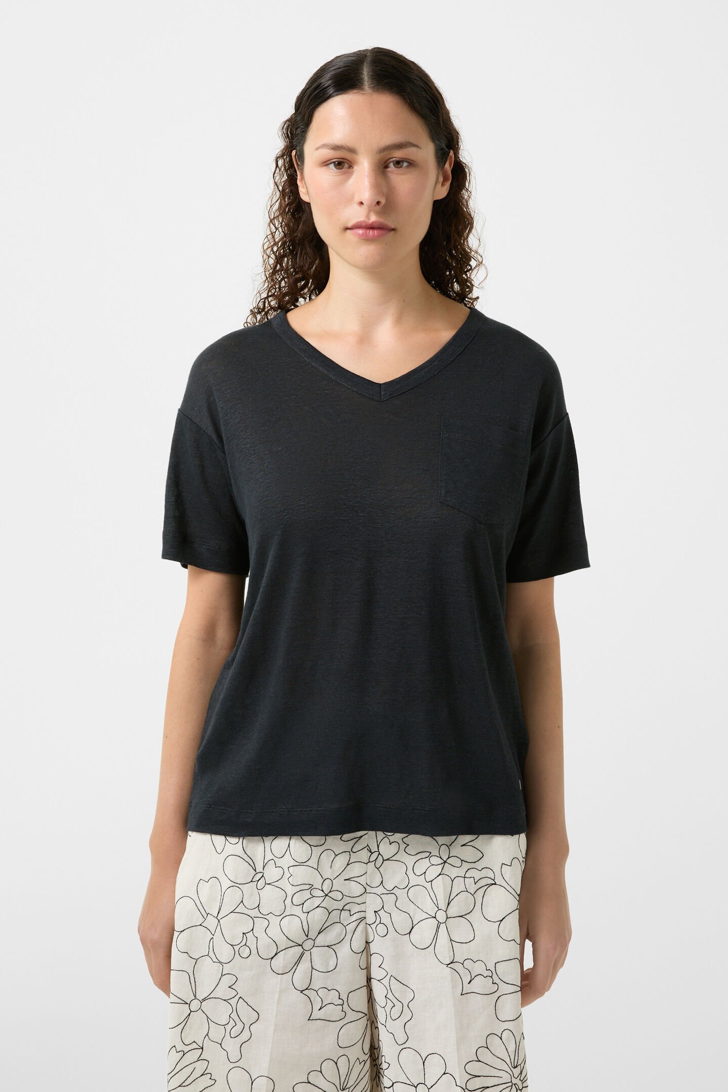 Lindsay linen shirt Black
