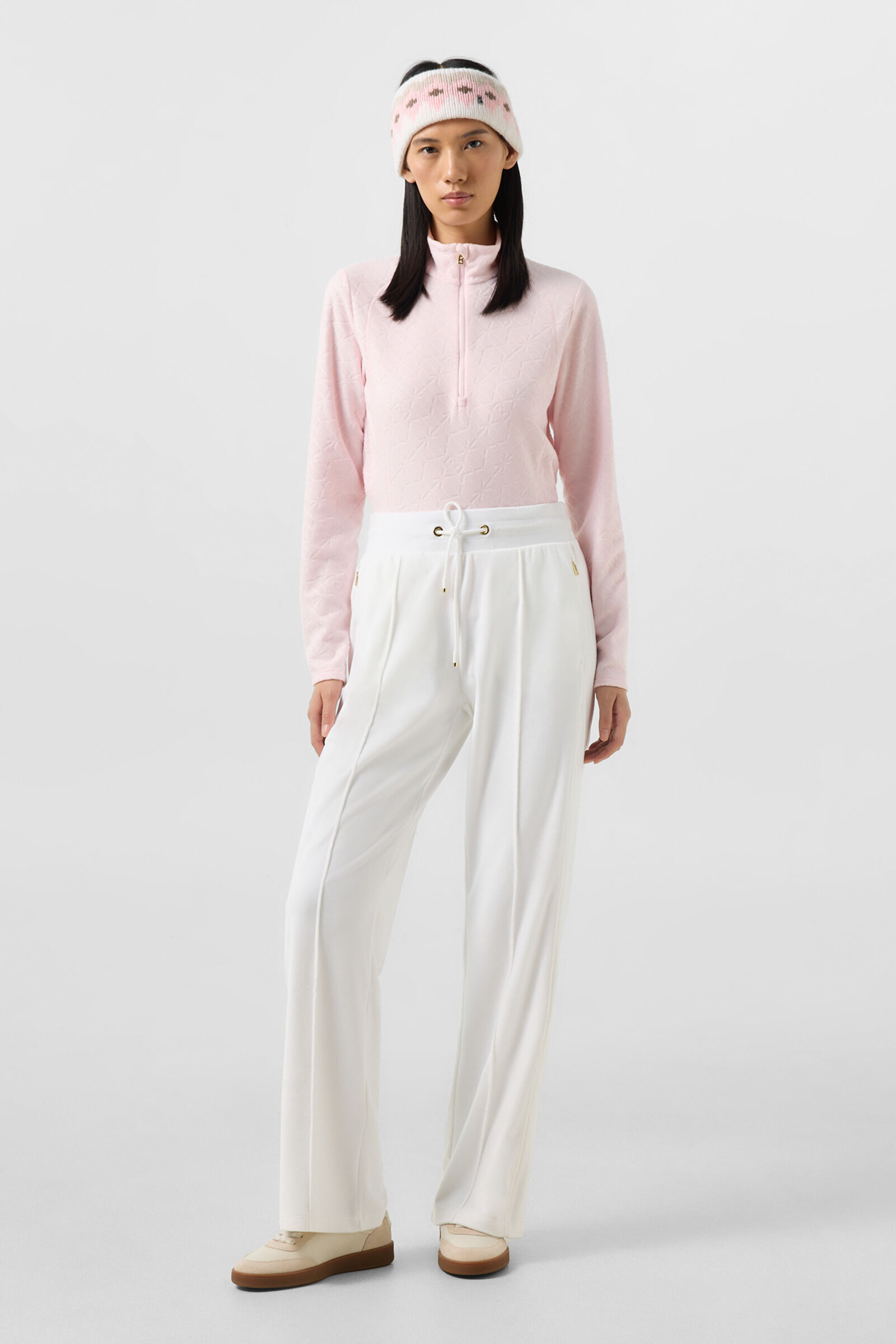 Pantalon de samedi Felice Blanc cass&eacute;