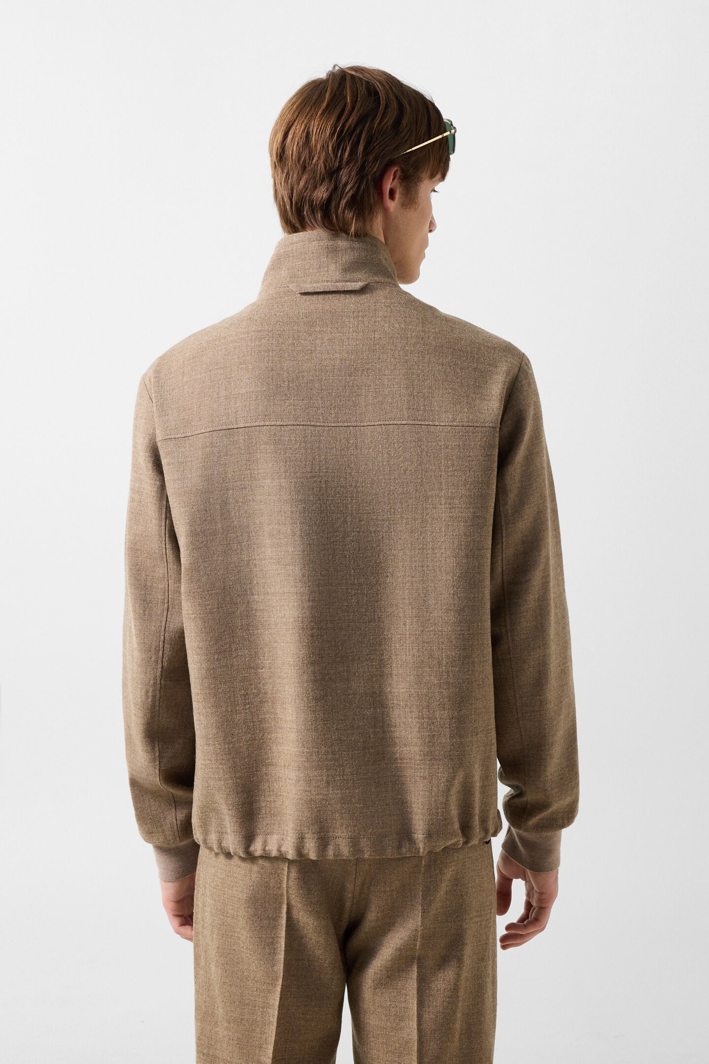 Milan virgin wool blend jacket Medium brown