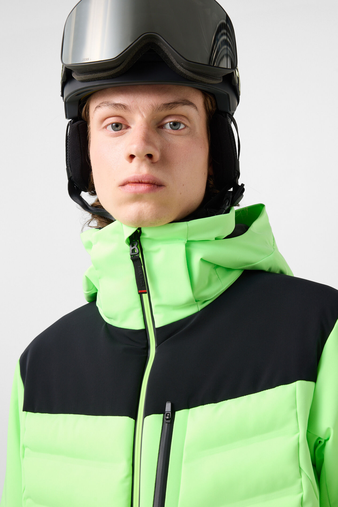 Skijacke Radek Neon-Gr&uuml;n/Schwarz