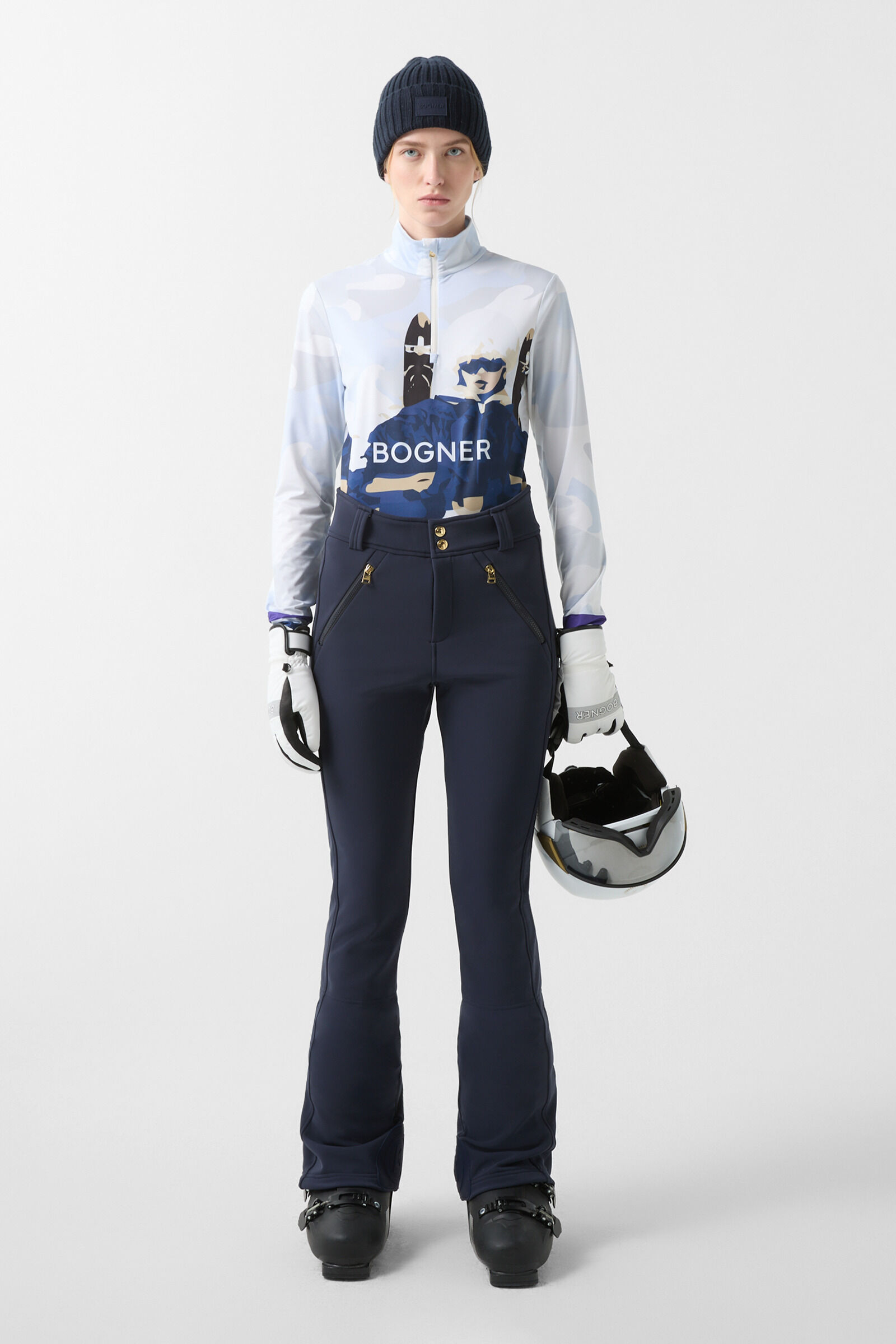 Softshell-Skihose Hazel Navy-Blau