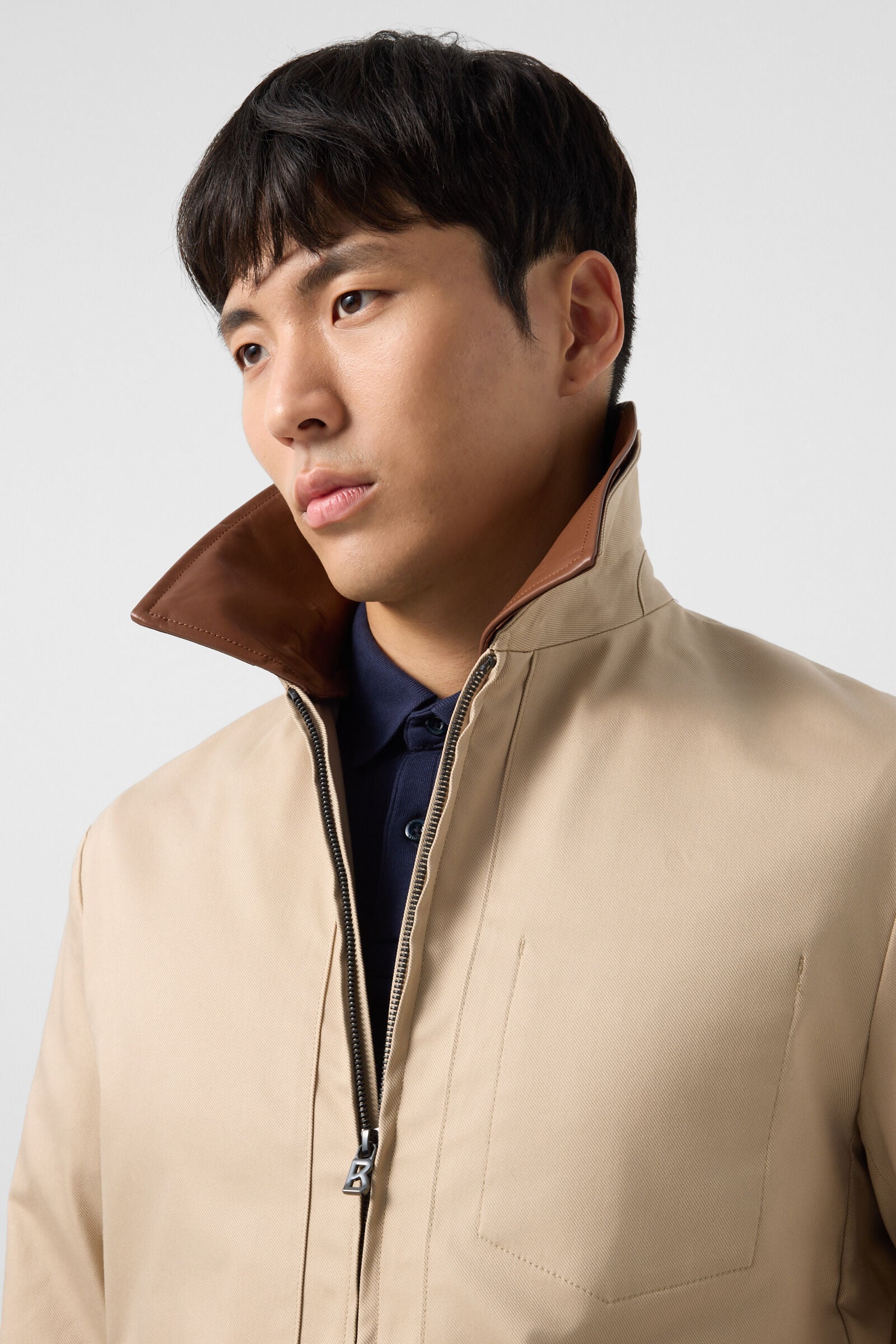 Twill jacket Mirco Beige