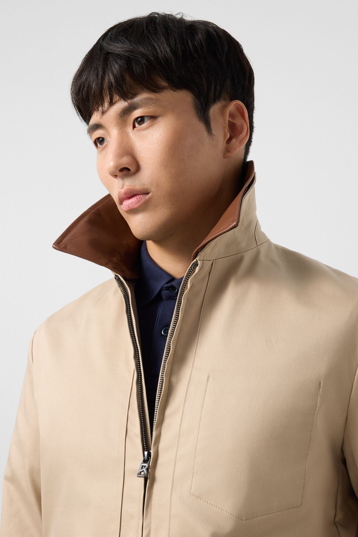 Twill jacket Mirco Beige