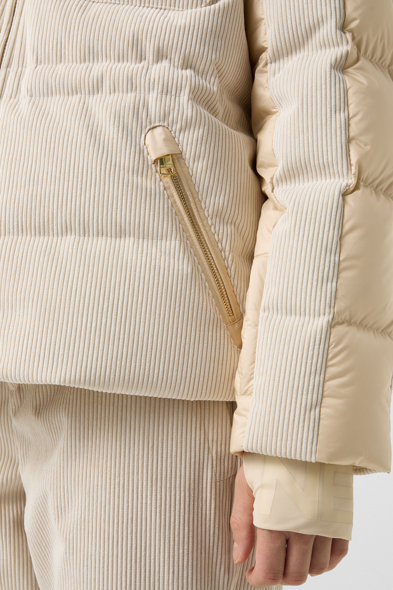 Marli corduroy ski jacket Beige