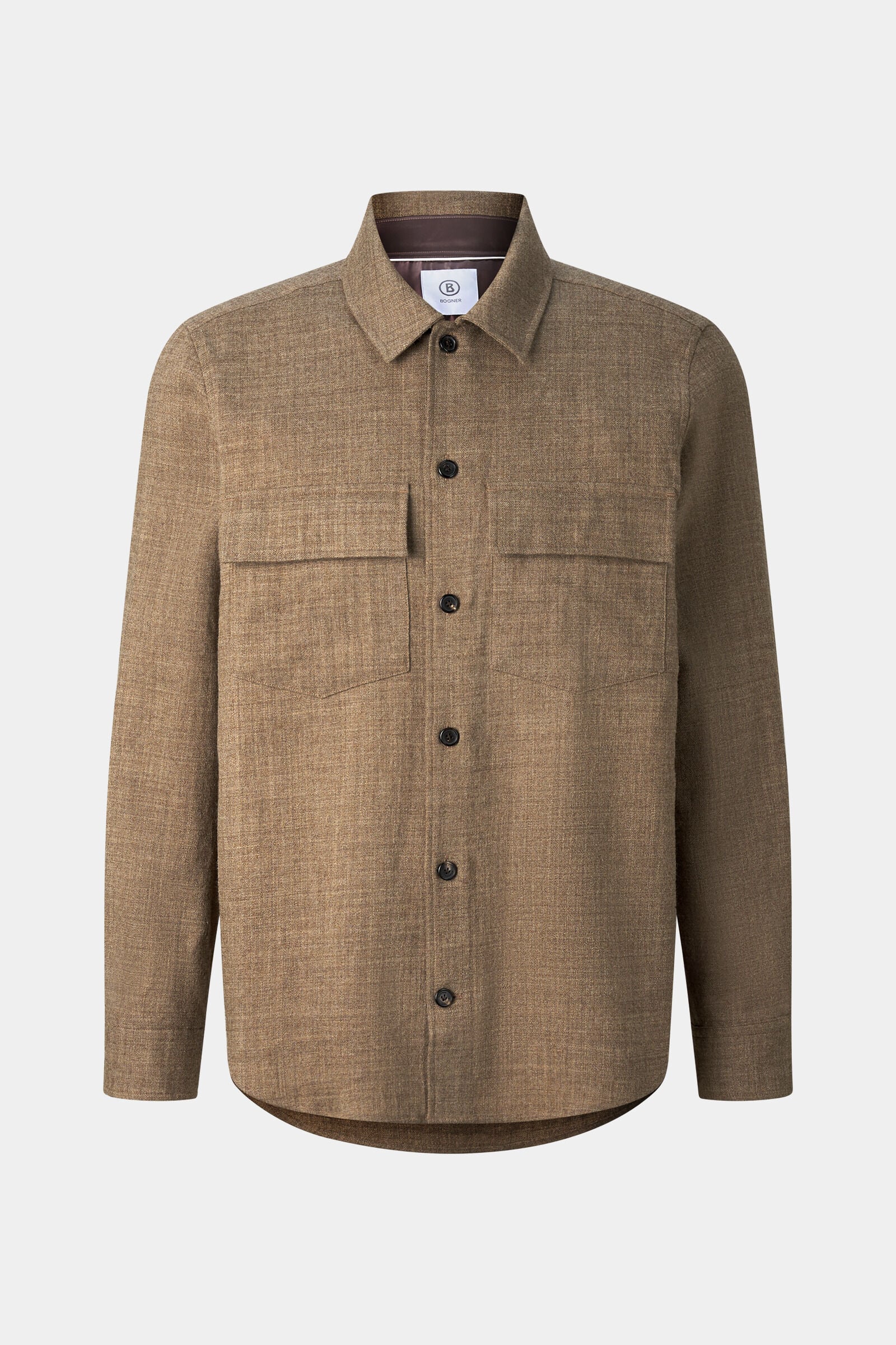 Heiko Virgin Wool Shirt Brown