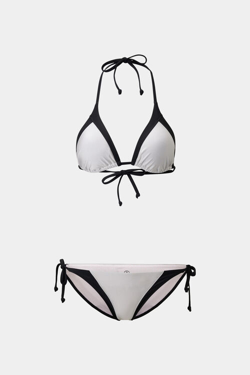 Bikini Baila Silber/Schwarz